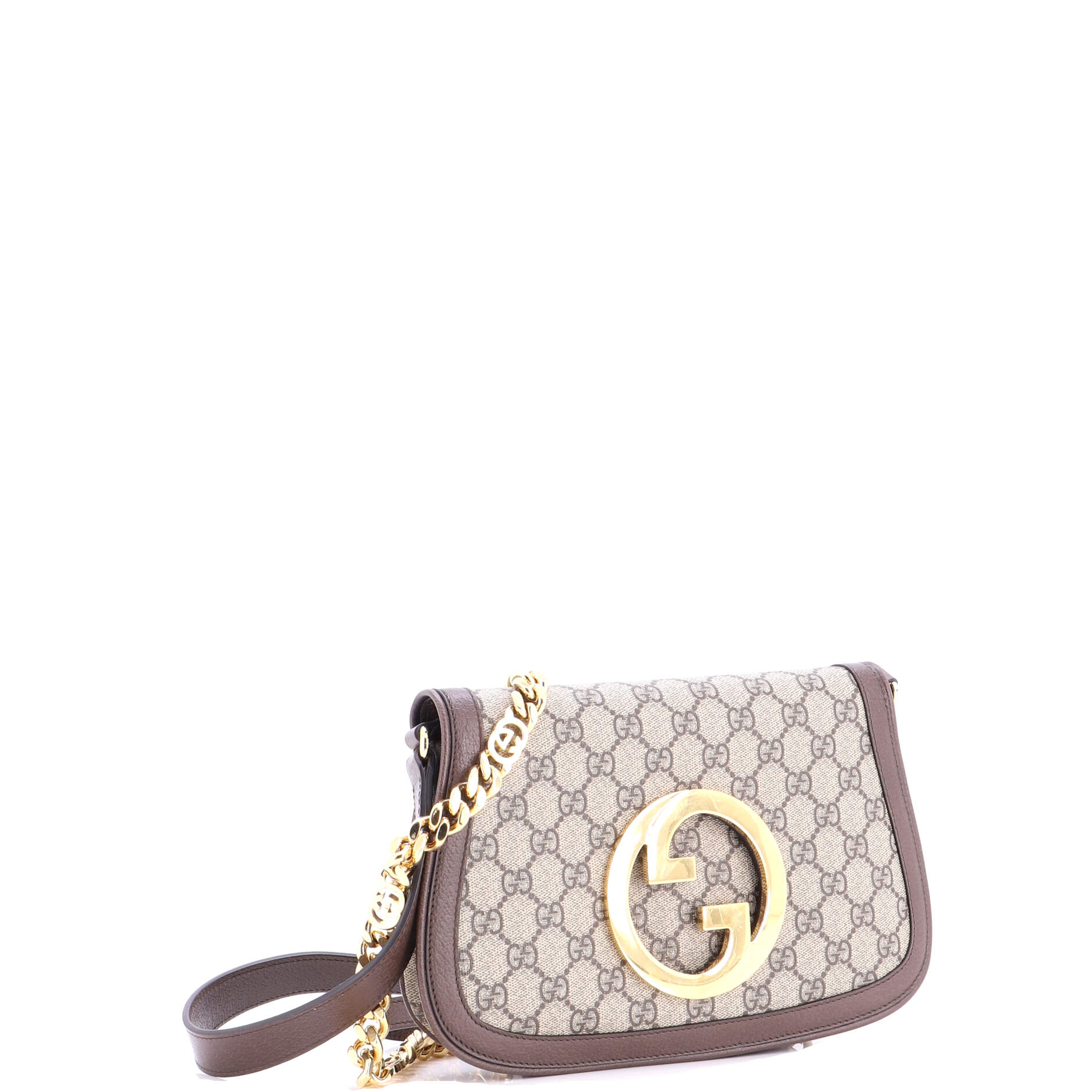 Blondie NM Chain Flap Bag GG Coated Canvas Small