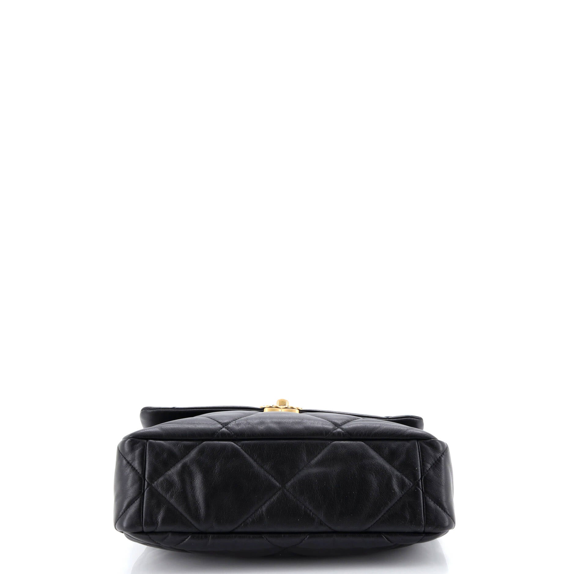 19 Flap Bag Quilted Leather Large