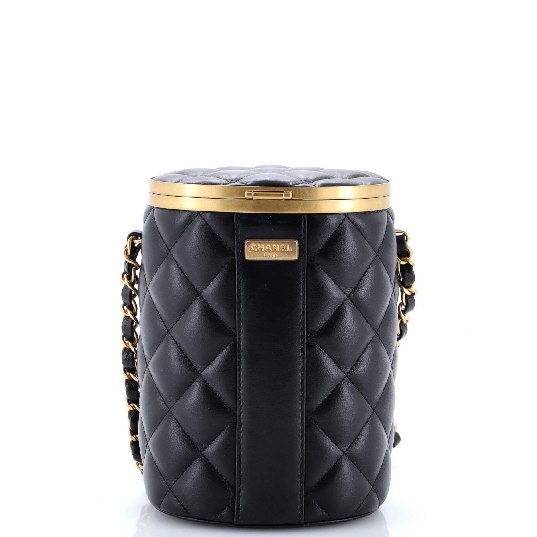 Crown Box Vanity Bag Quilted Lambskin Small