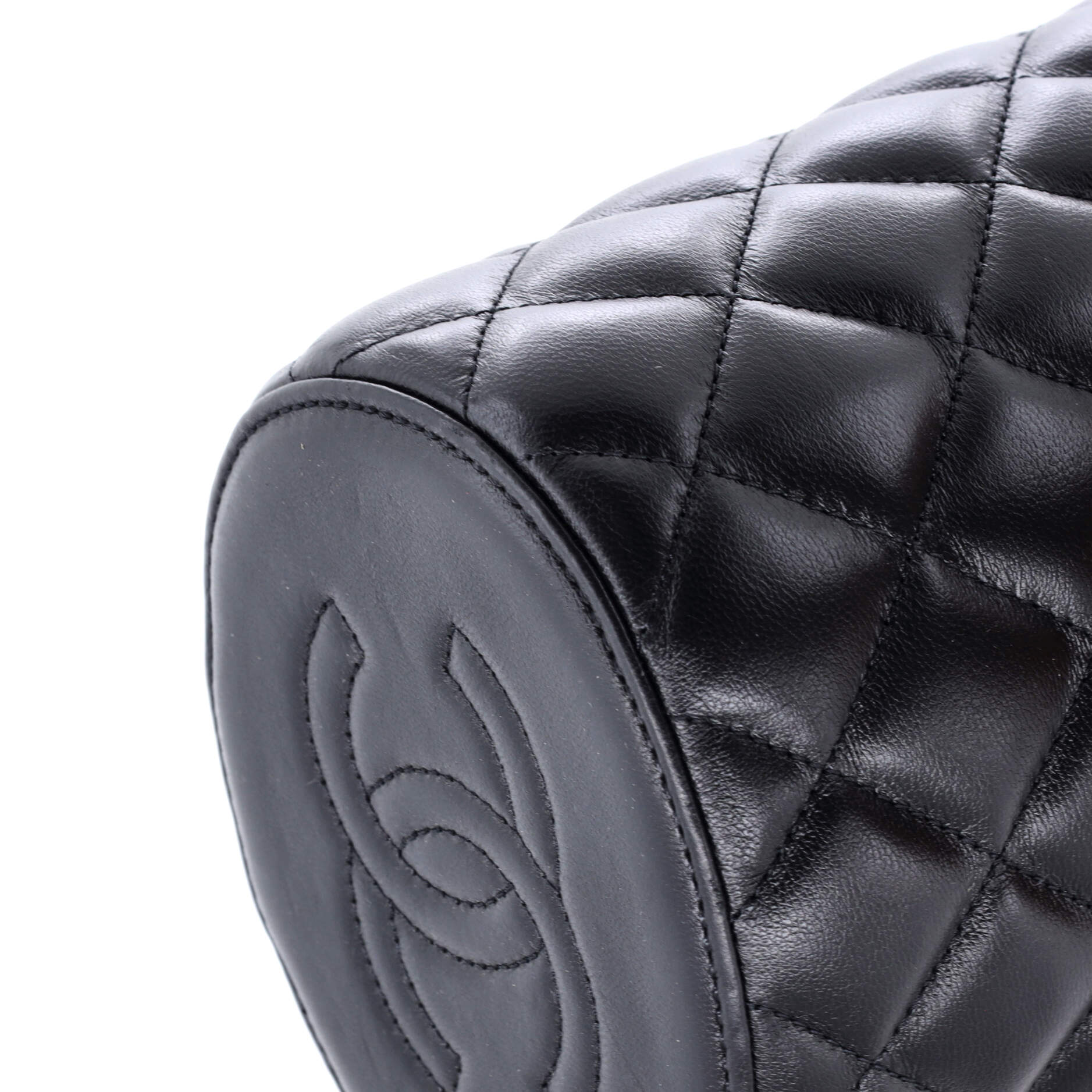 Crown Box Vanity Bag Quilted Lambskin Small