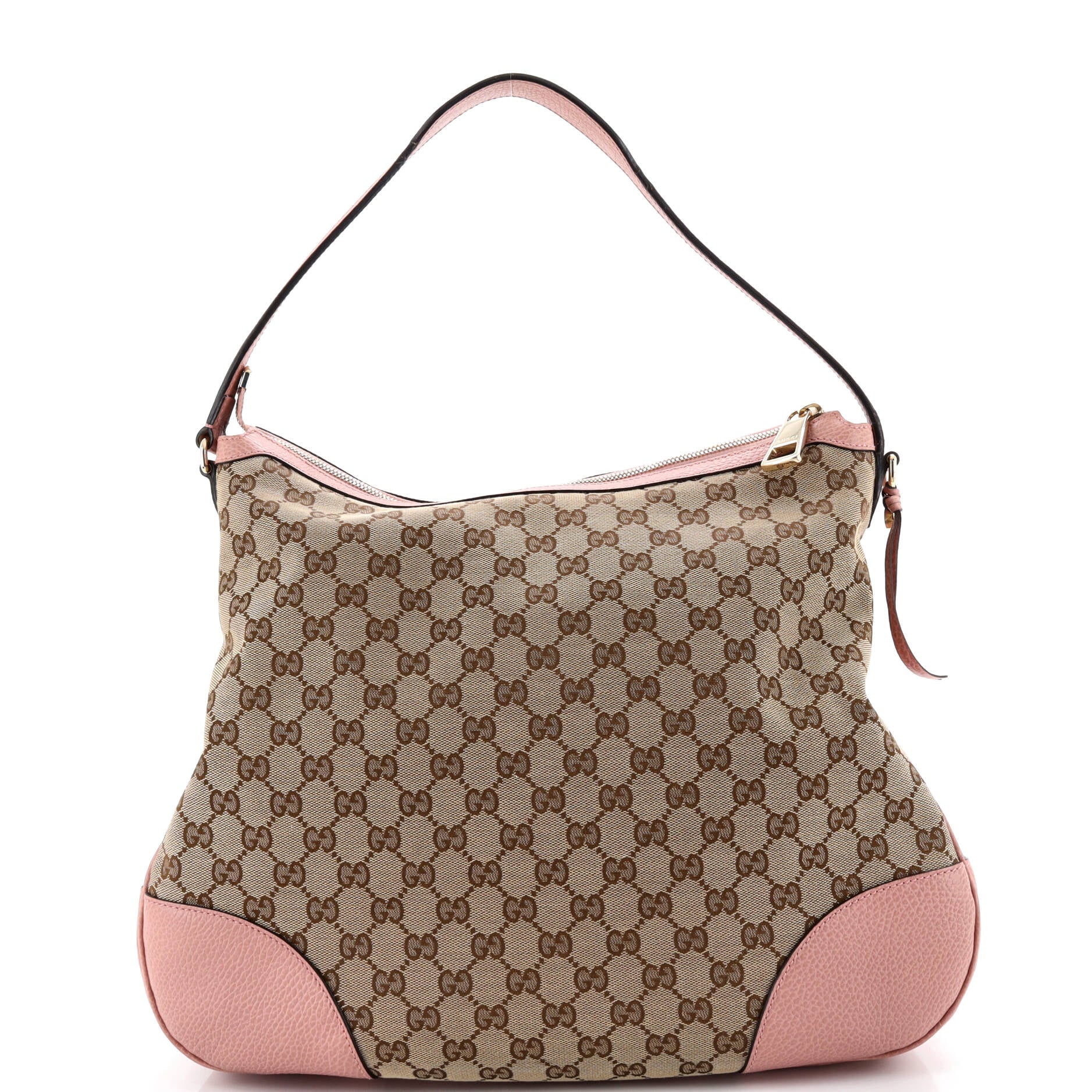Bree Hobo GG Canvas with Leather Large