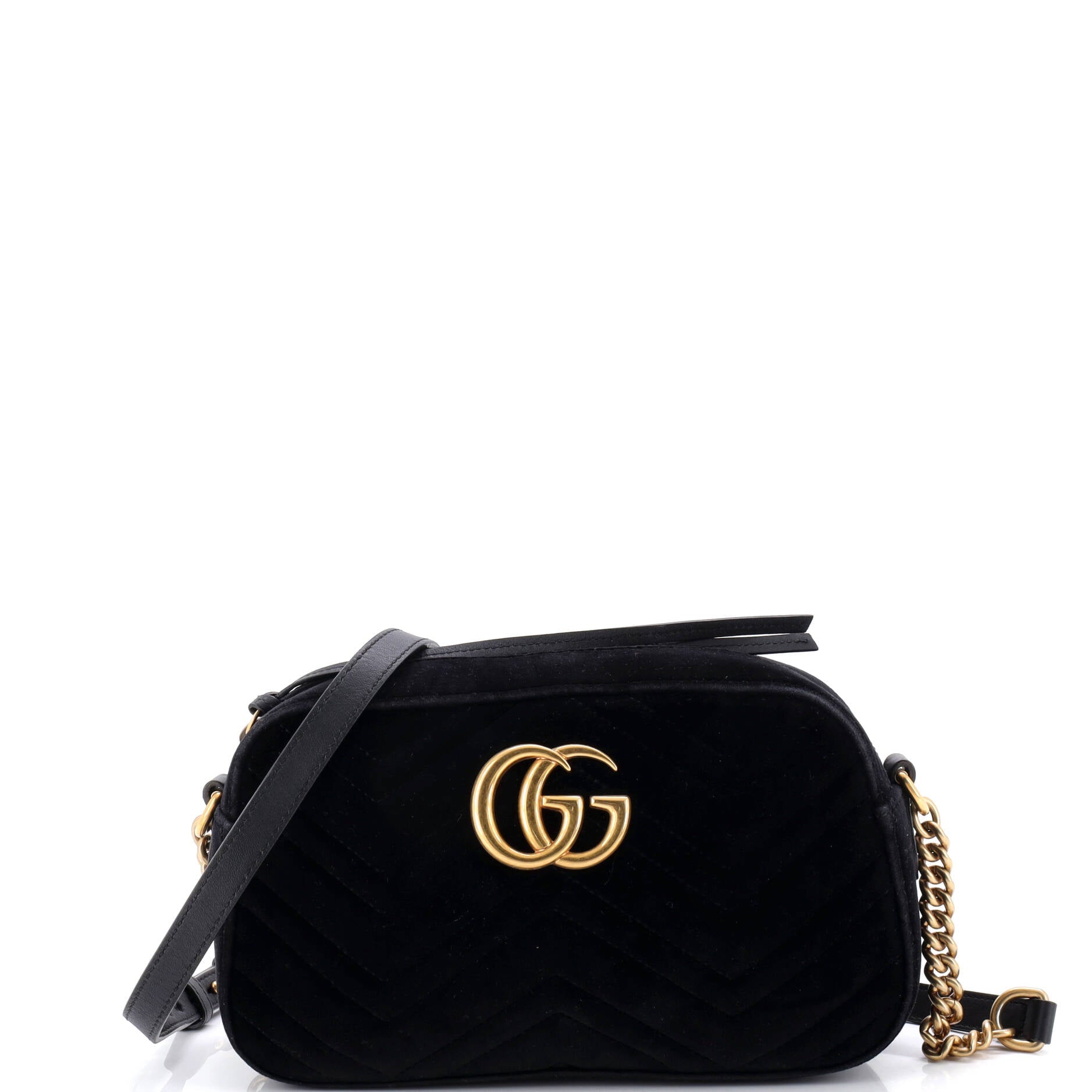 GG Marmont Shoulder Bag Matelasse Velvet Small