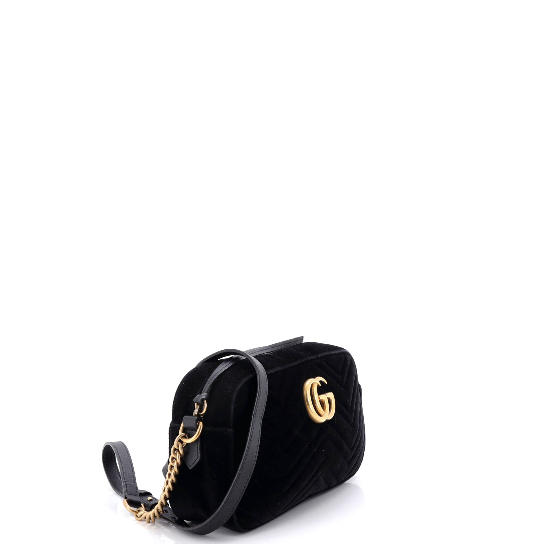 GG Marmont Shoulder Bag Matelasse Velvet Small