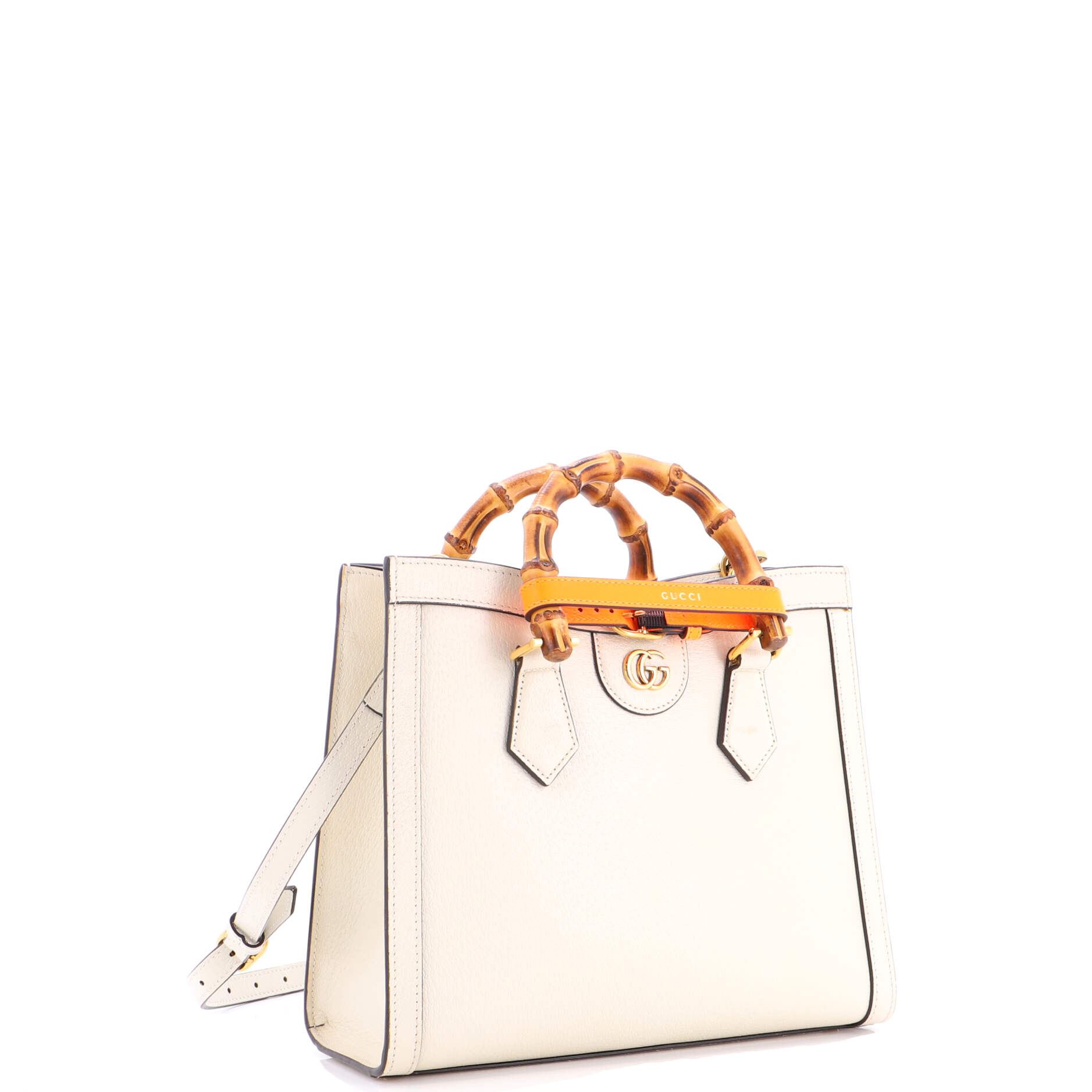 Diana NM Bamboo Handle Tote Leather Small