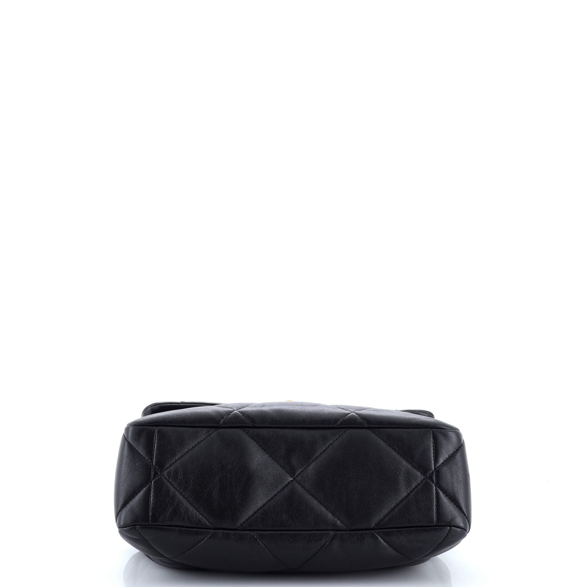 19 Flap Bag Quilted Leather Large
