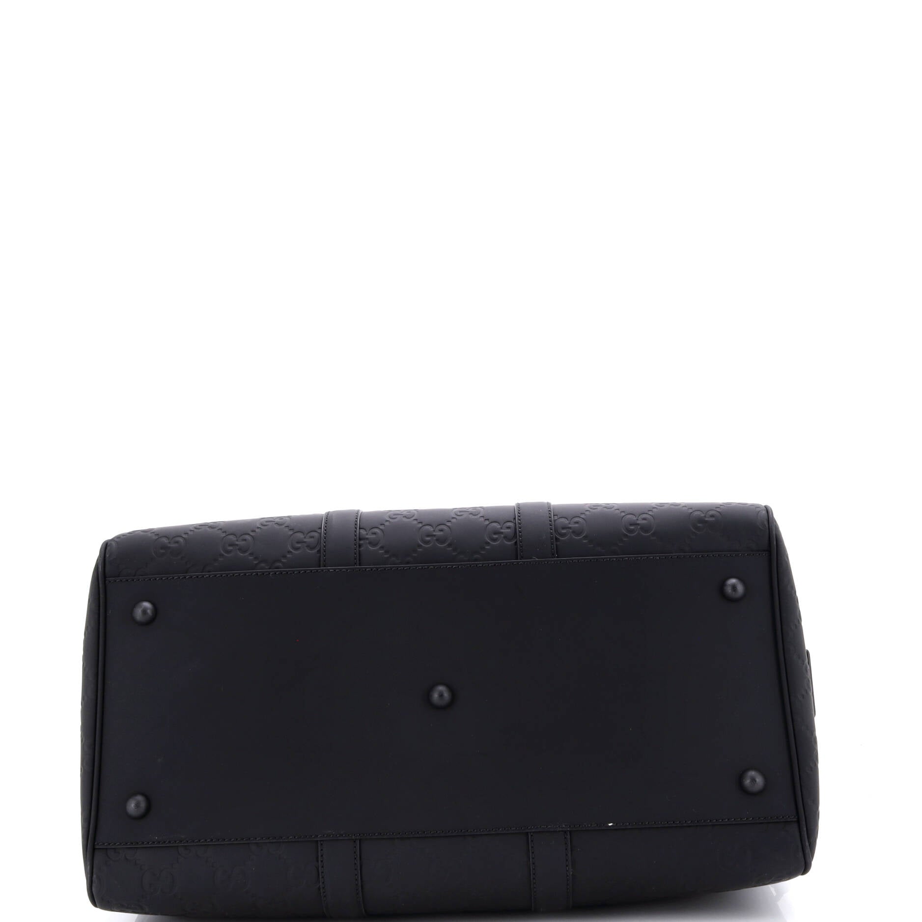 Convertible Duffle Bag GG Rubber Effect Leather Medium