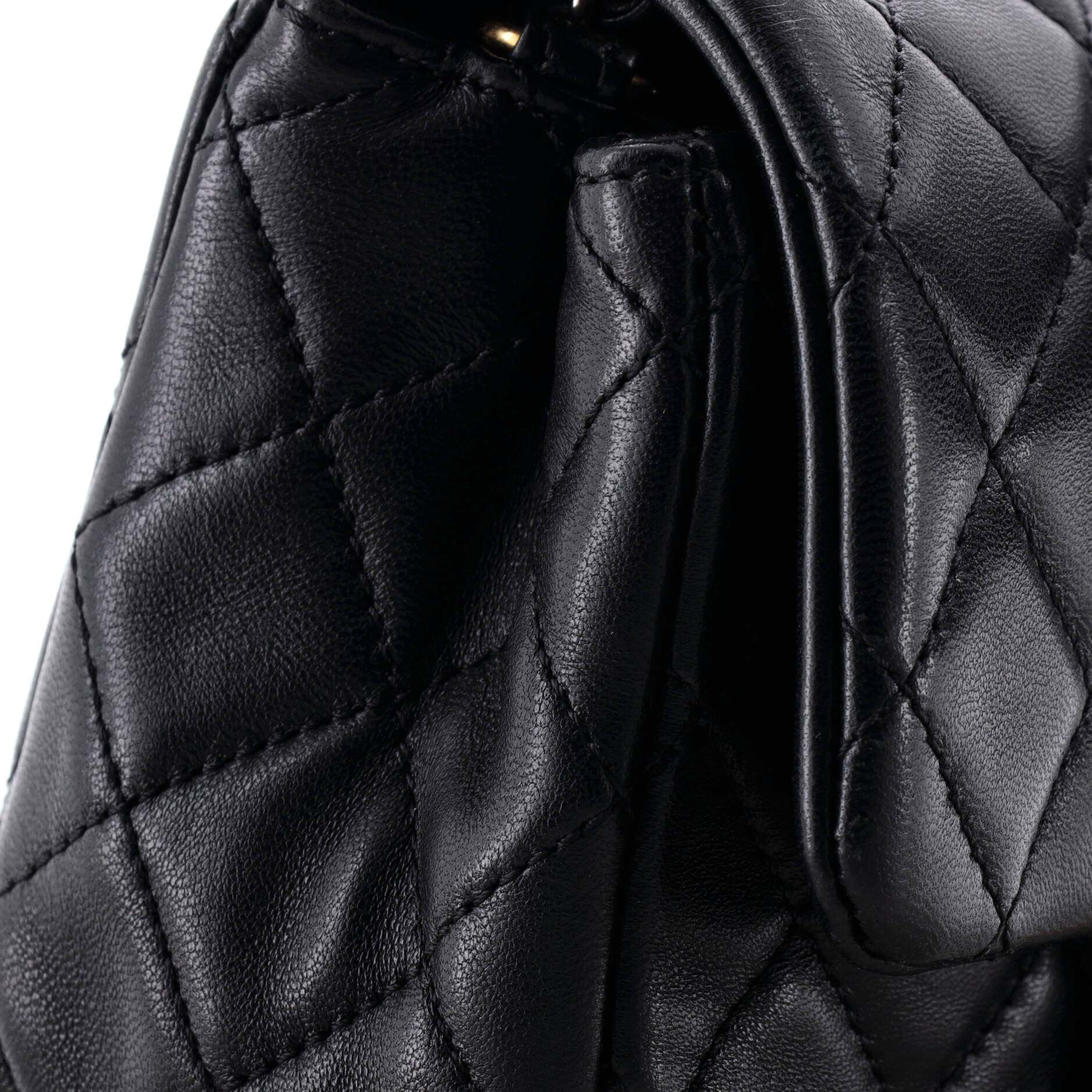 Pearl Crush Square Flap Bag Quilted Lambskin Mini