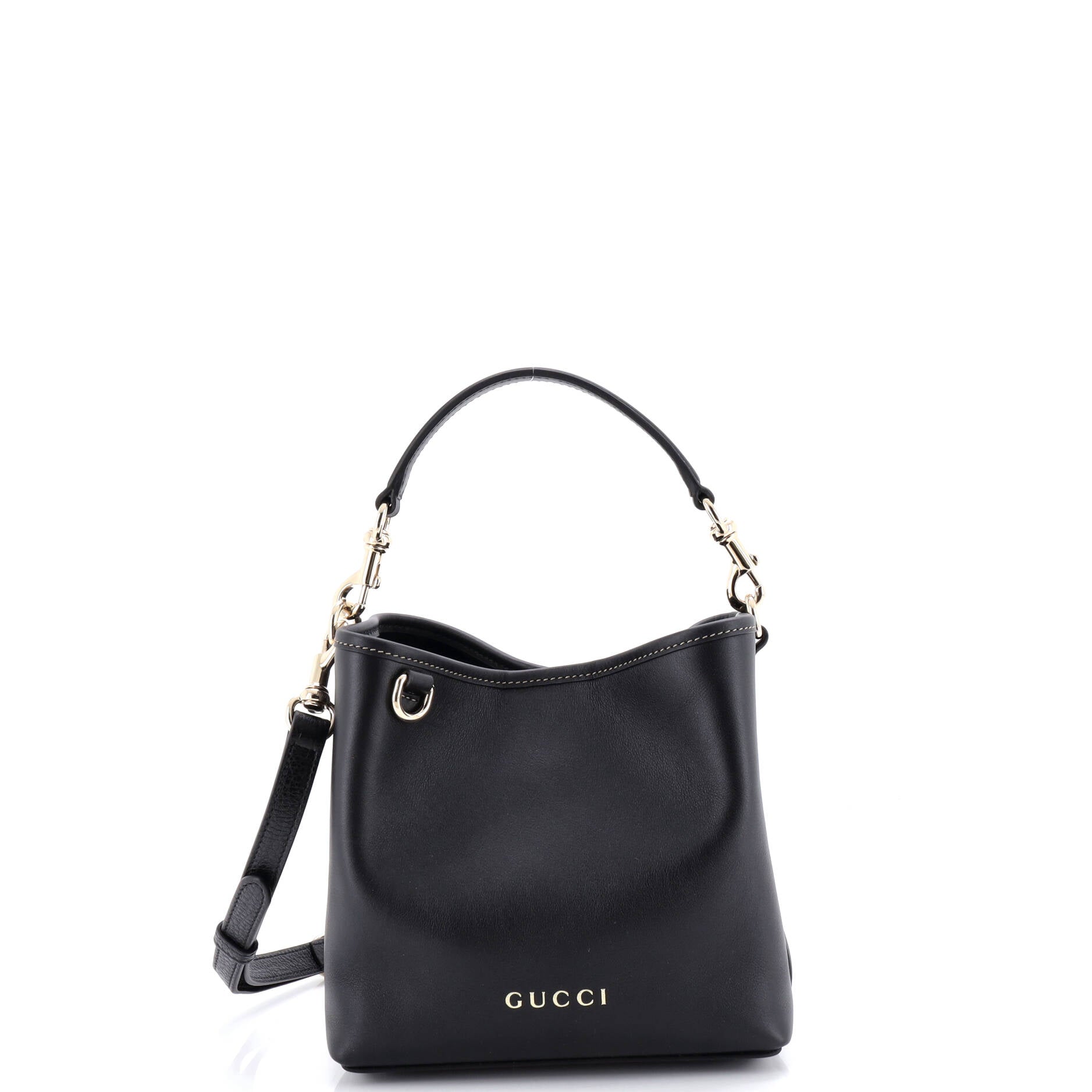 Emblem Bucket Bag Leather Small