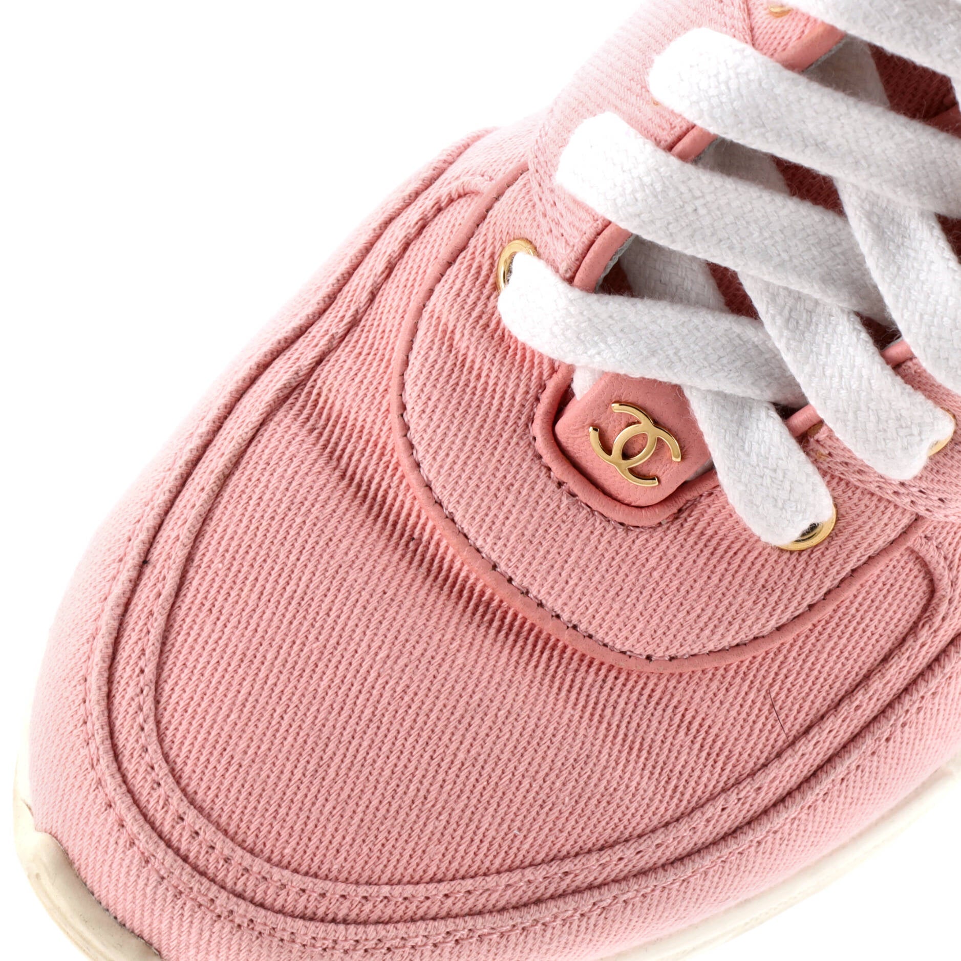 Women's CC Lace Up Sneakers Canvas with Leather