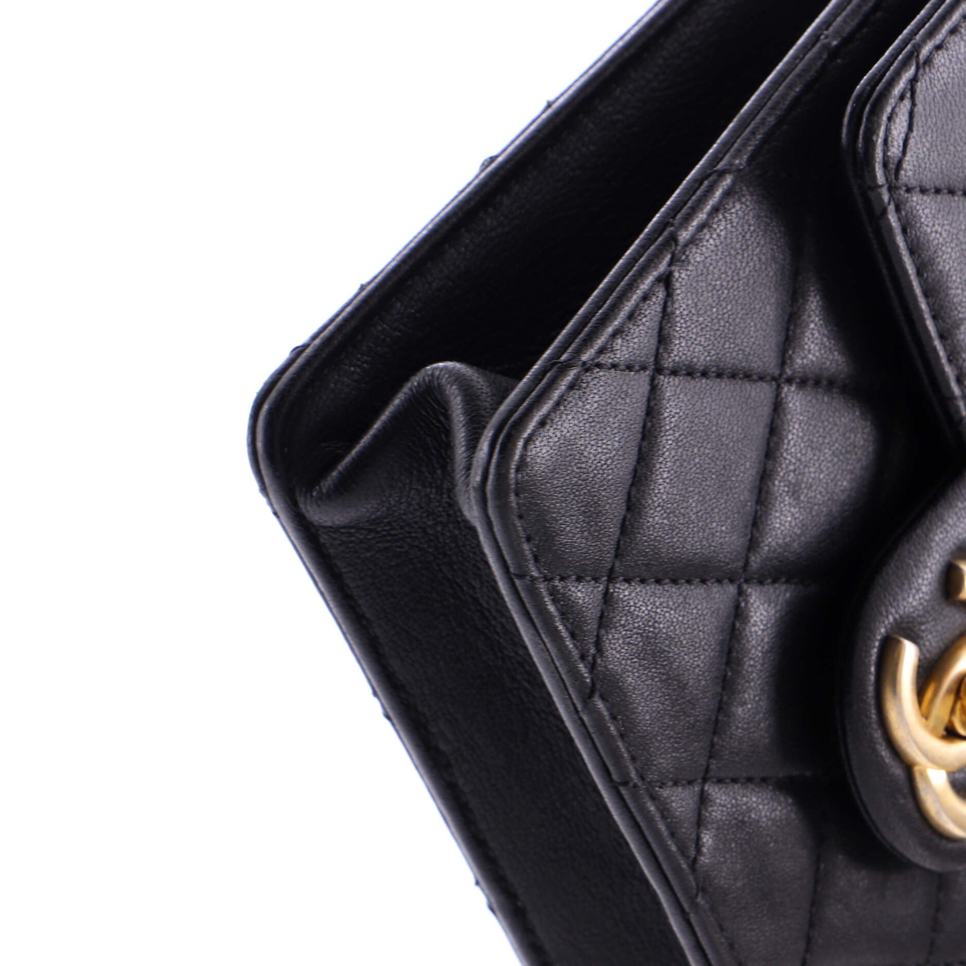 Chic Pearls Flap Bag Quilted Goatskin Mini