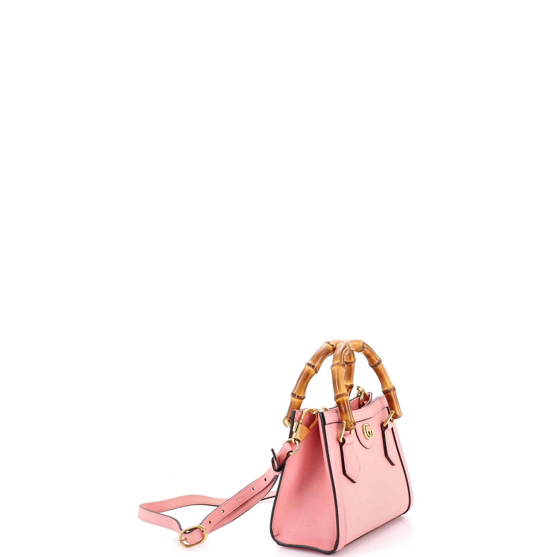 Diana NM Bamboo Handle Tote Leather Mini