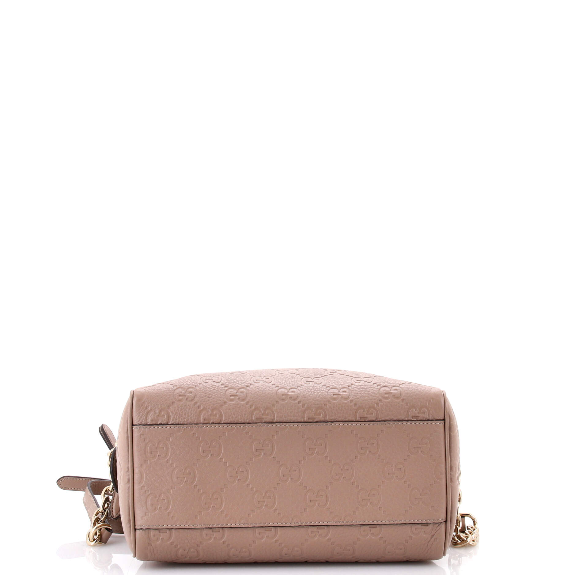 Emblem Boston Bag GG Embossed Leather Medium