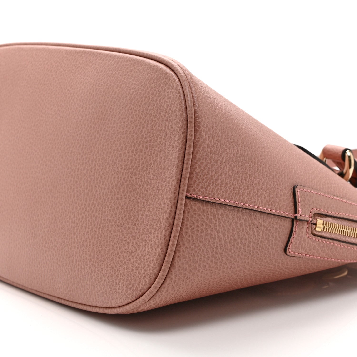 Dollar Calfskin Small GG Charm Dome Bag Soft Pink