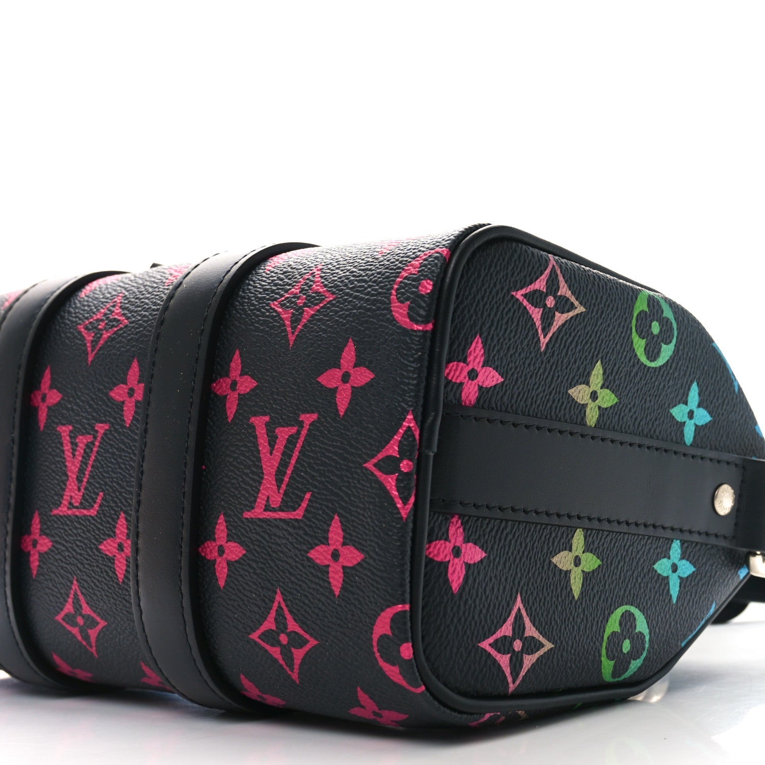 Monogram Iridescent Keepall Bandouliere 25 Black