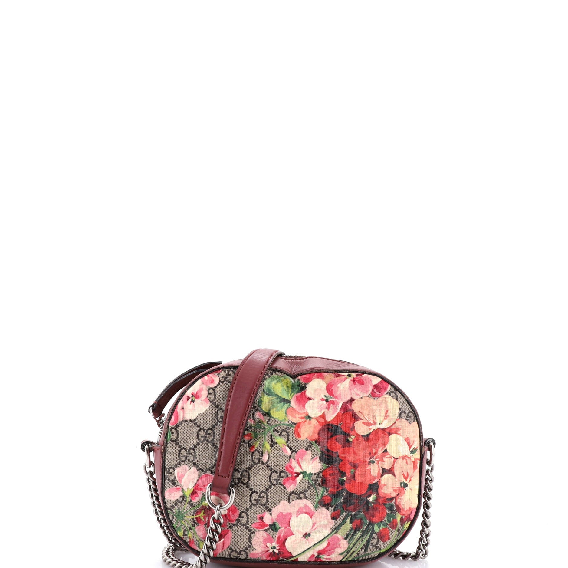 Chain Crossbody Bag Blooms Print GG Coated Canvas Mini