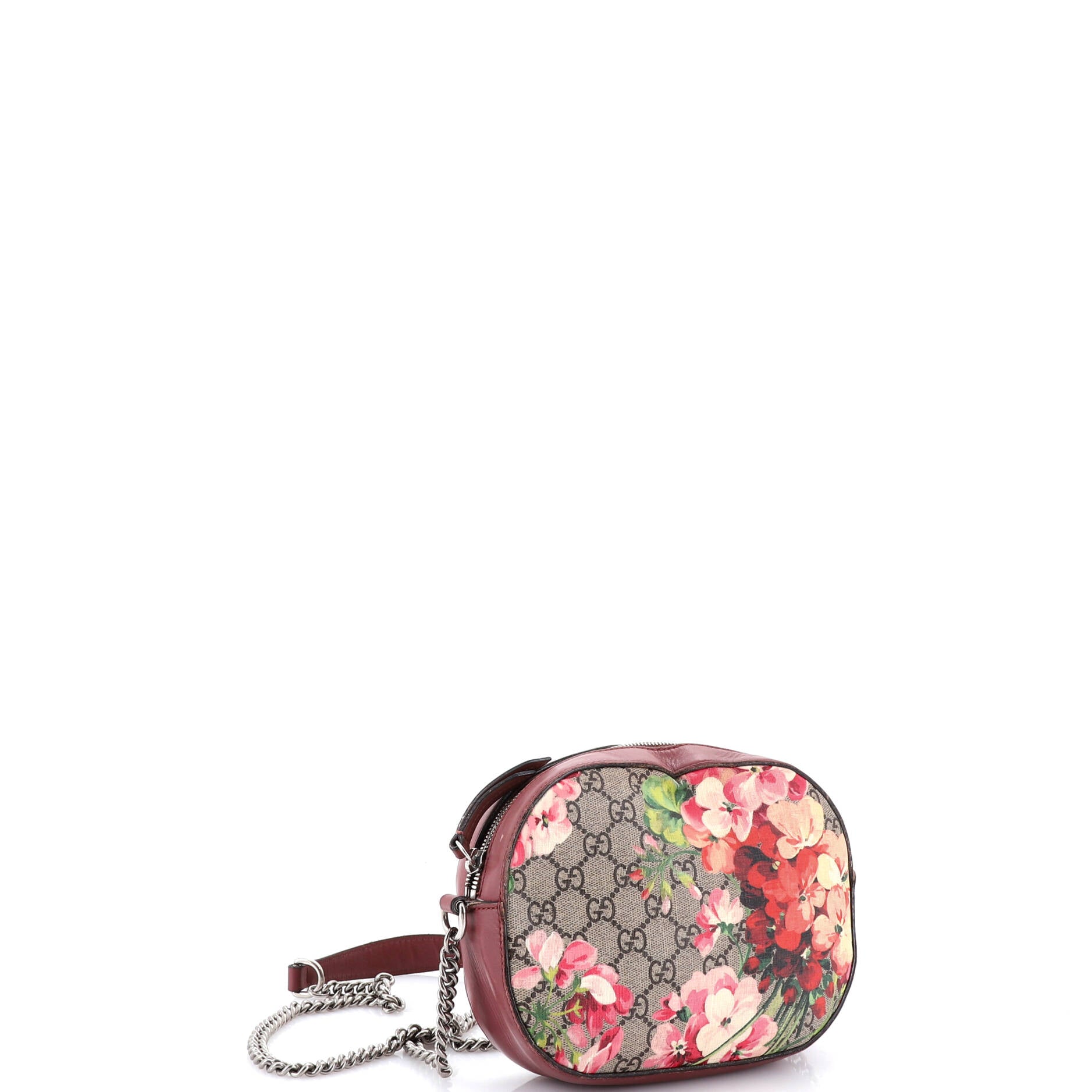 Chain Crossbody Bag Blooms Print GG Coated Canvas Mini