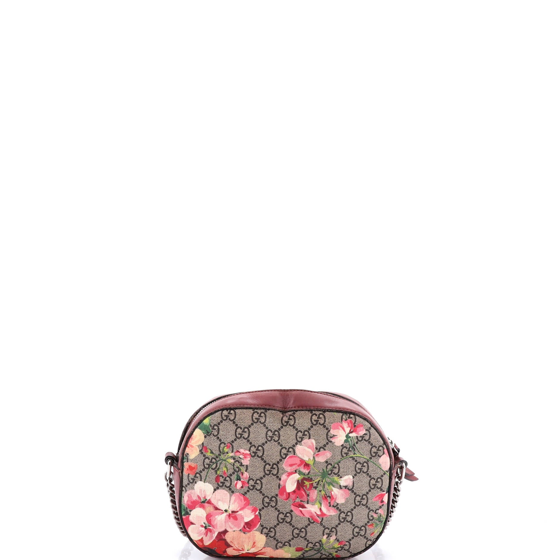 Chain Crossbody Bag Blooms Print GG Coated Canvas Mini