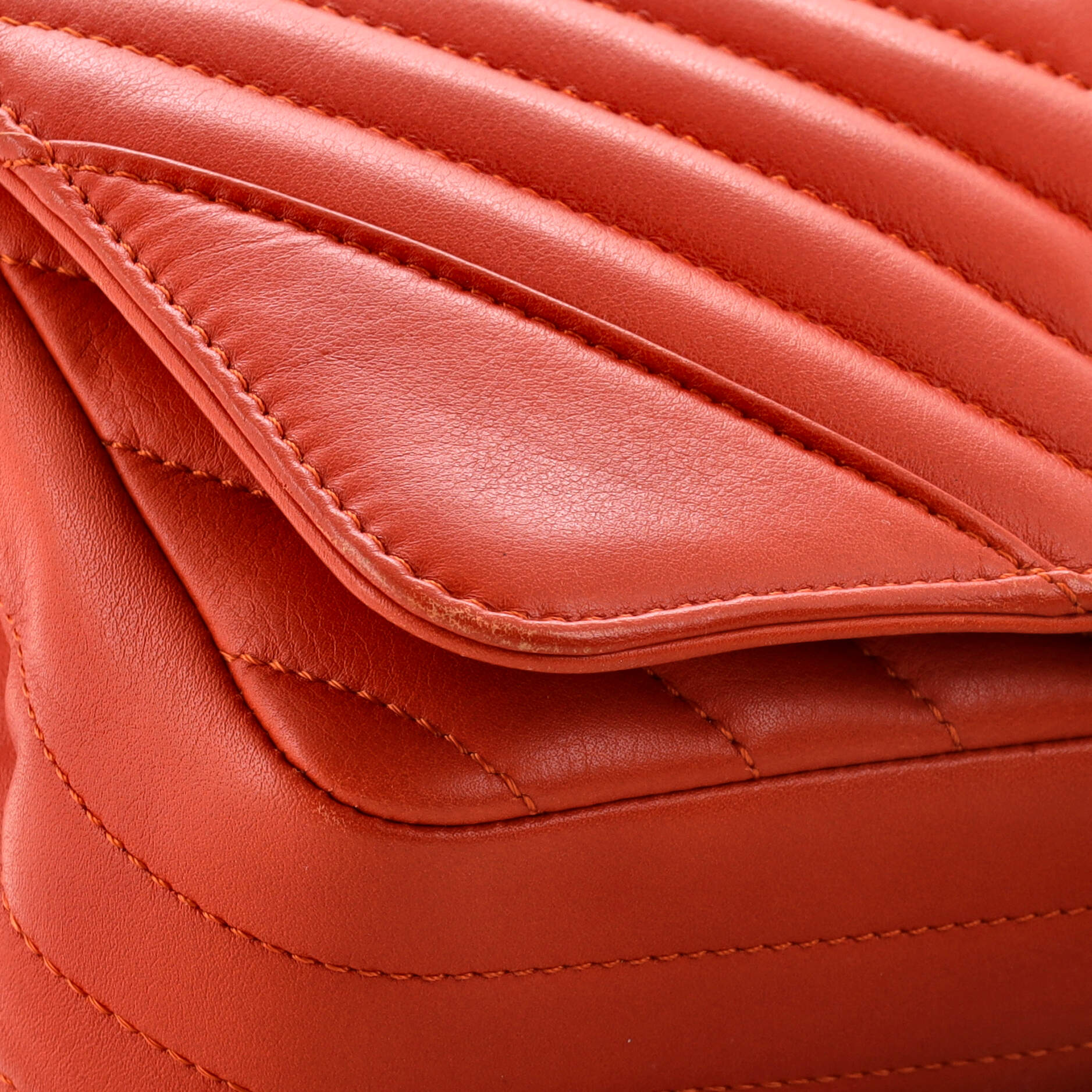 Statement Flap Bag Chevron Calfskin Mini
