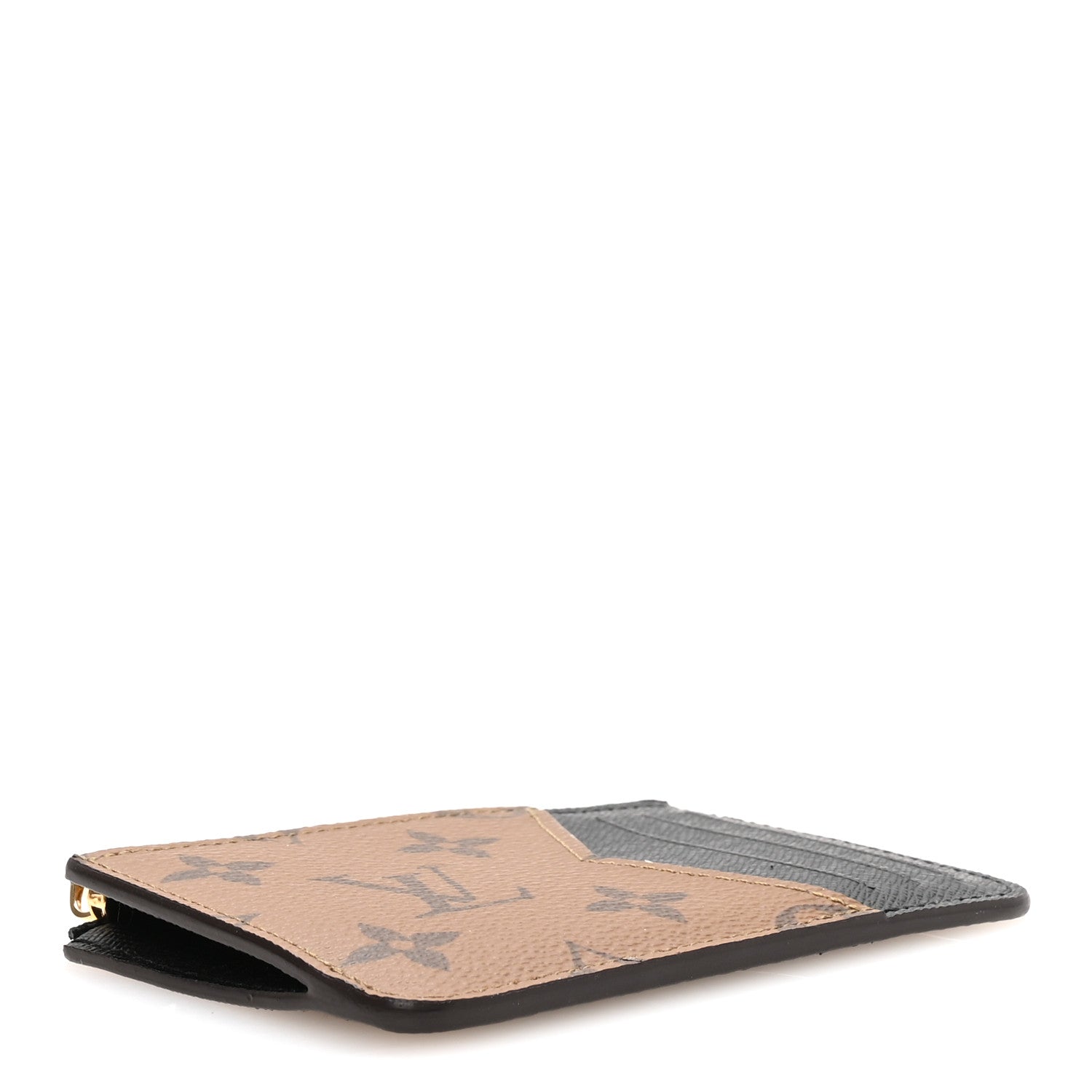 Reverse Monogram Zipped Romy Card Holder