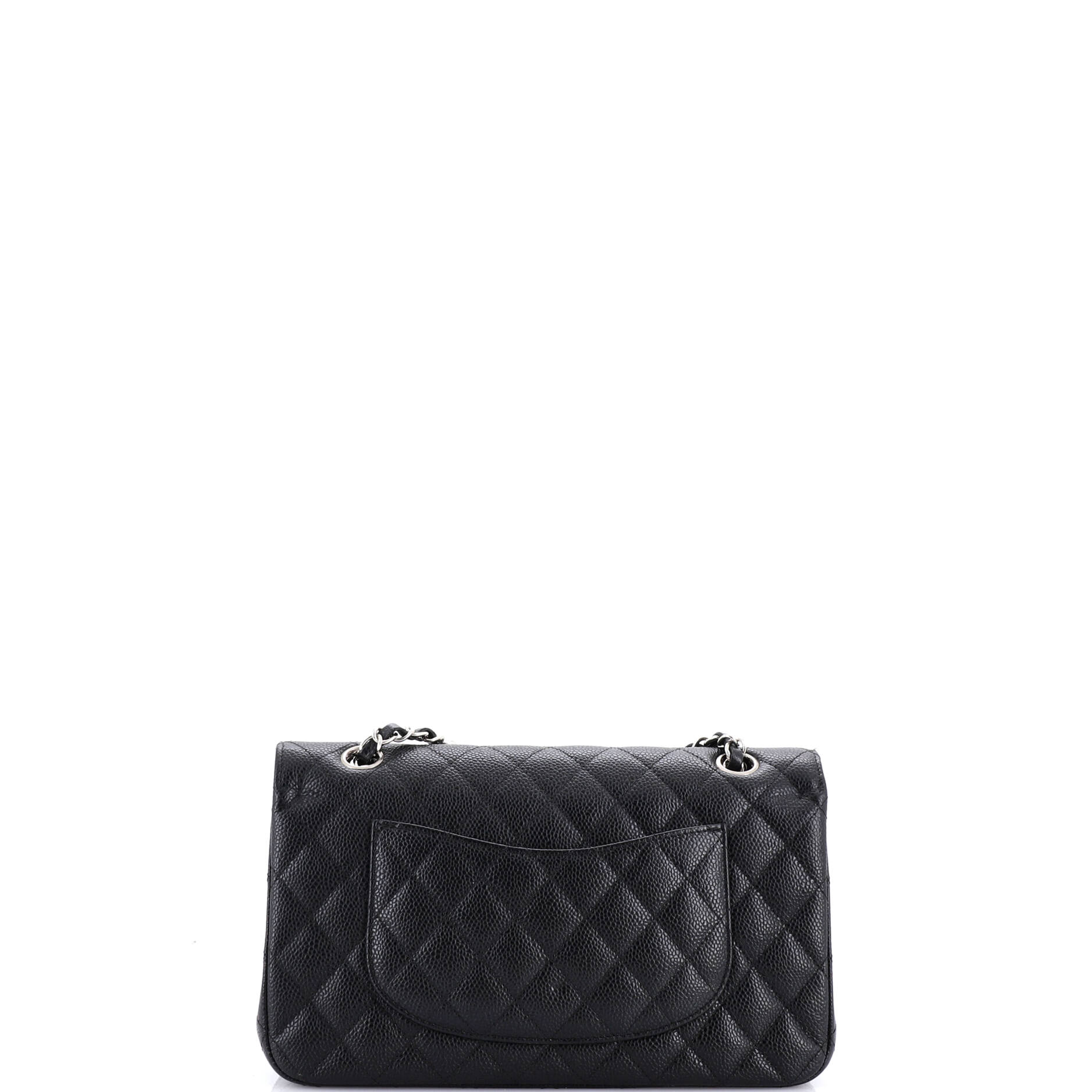 Classic Double Flap Bag Quilted Caviar Medium