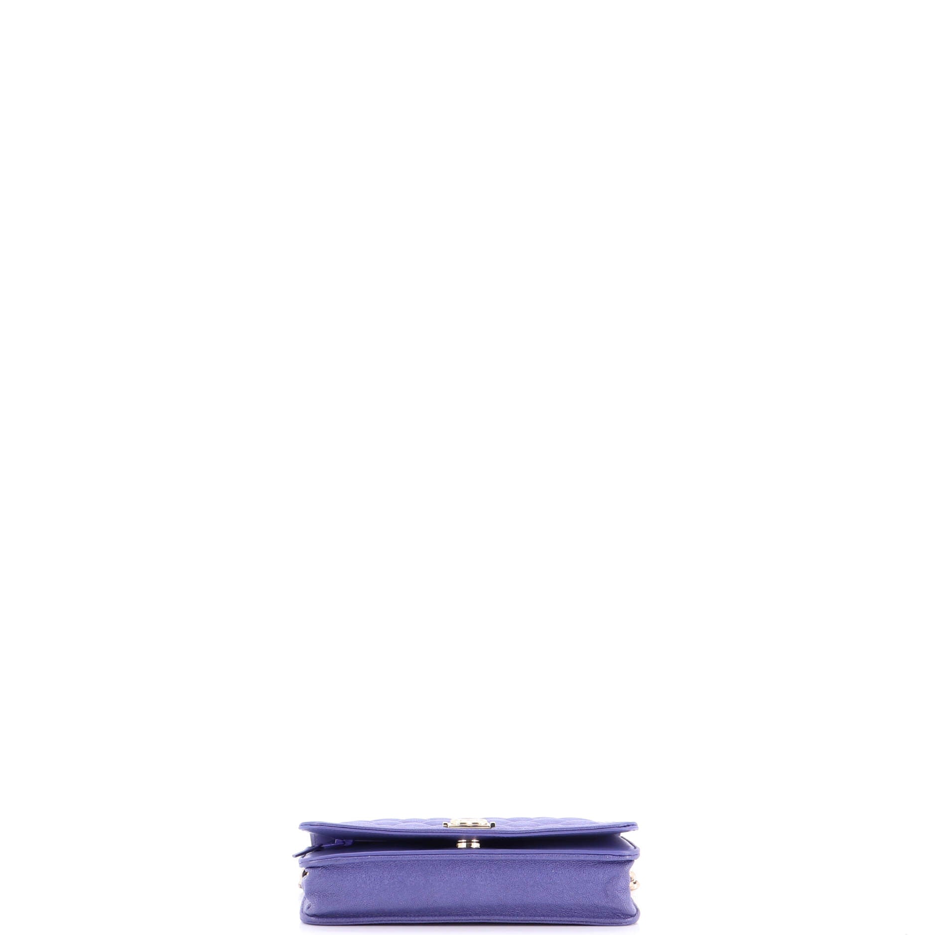 Boy Wallet on Chain Quilted Caviar