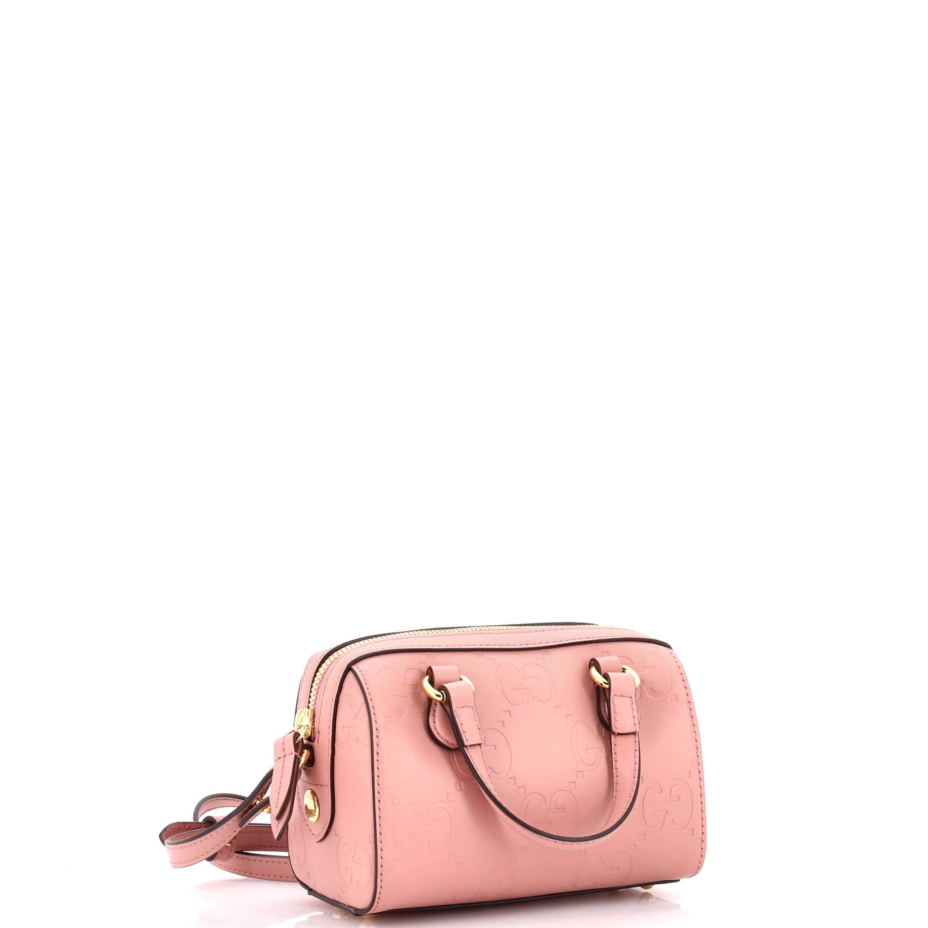 Convertible Boston Bag Jumbo GG Embossed Leather Super Mini