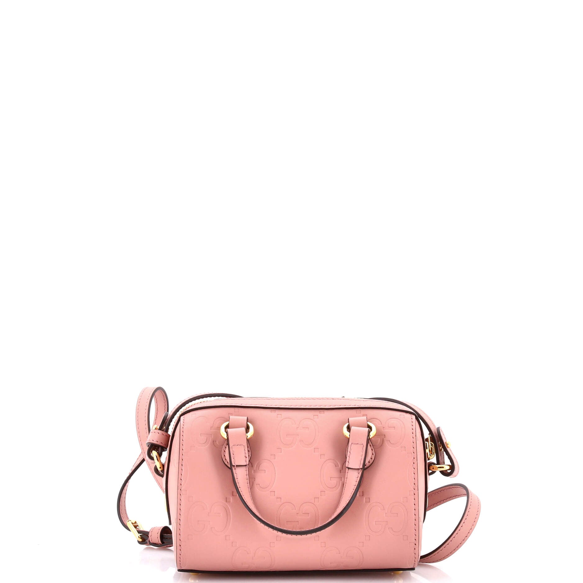 Convertible Boston Bag Jumbo GG Embossed Leather Super Mini