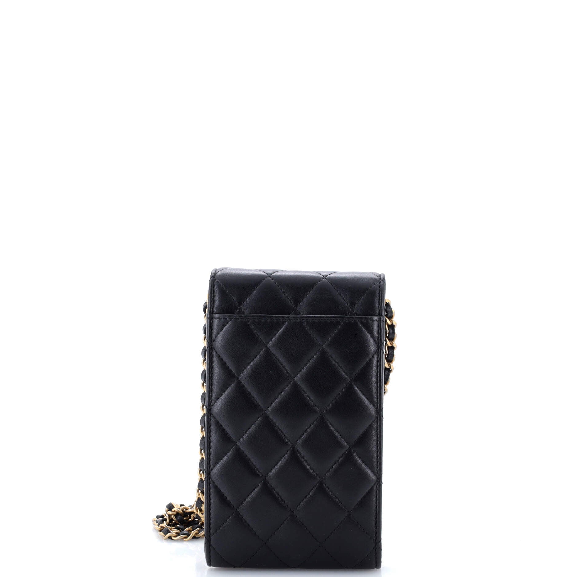 Lucky Charms Flap Phone Holder Crossbody Bag Quilted Lambskin