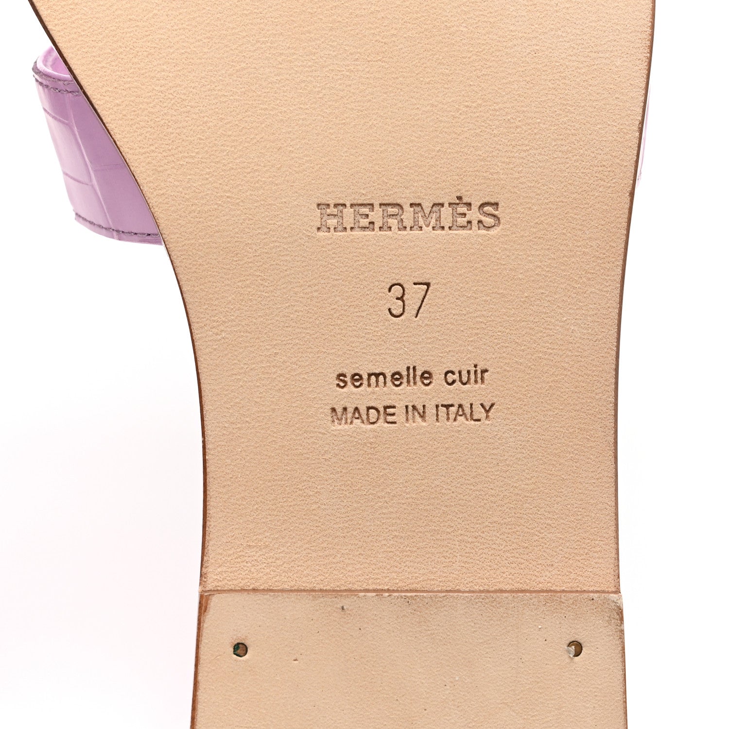 Matte Crocodile Oran Sandals 37