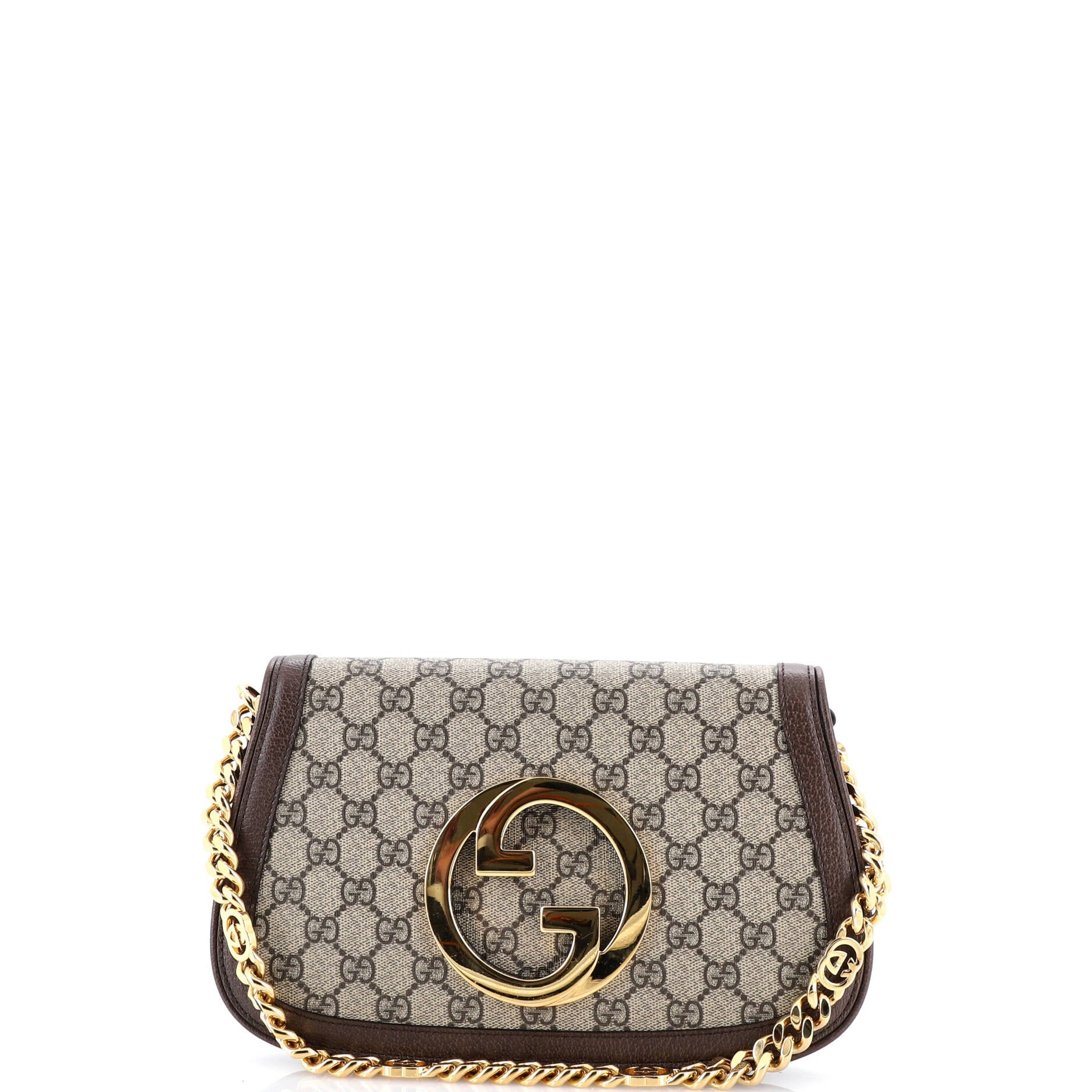 Blondie NM Chain Flap Bag GG Coated Canvas Small