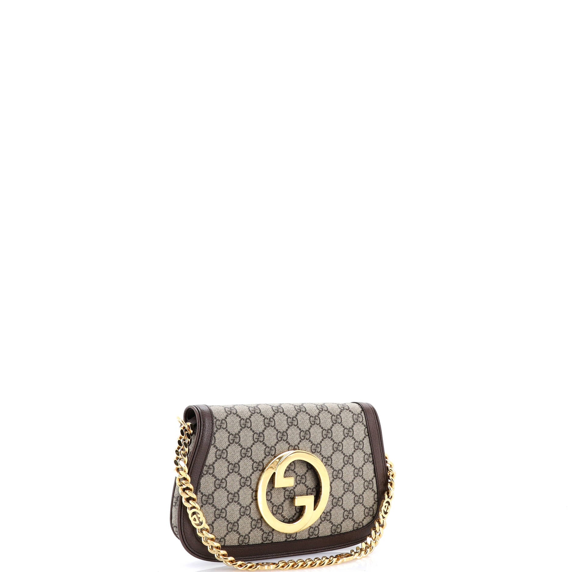 Blondie NM Chain Flap Bag GG Coated Canvas Small