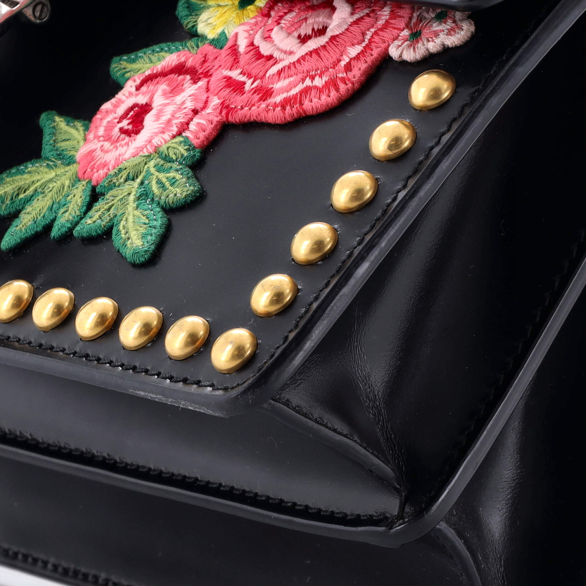 Dionysus Bag Embroidered Studded Leather Small