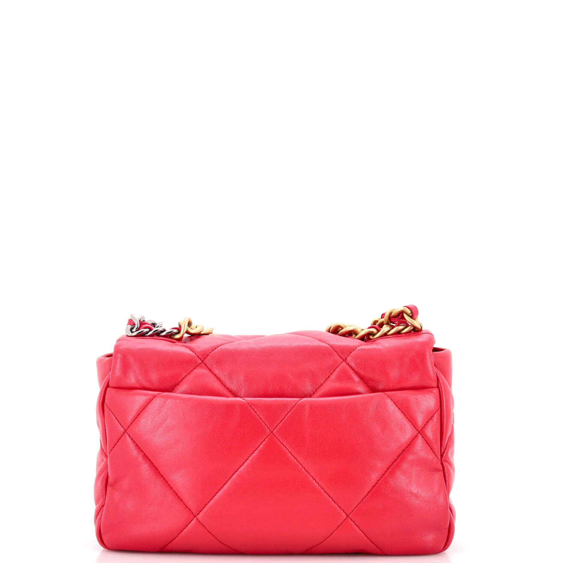 19 Flap Bag Quilted Leather Medium