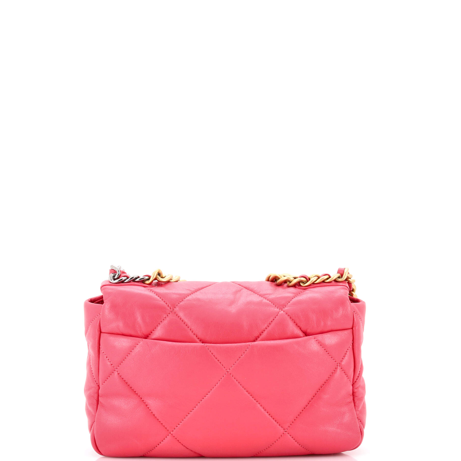 19 Flap Bag Quilted Leather Medium