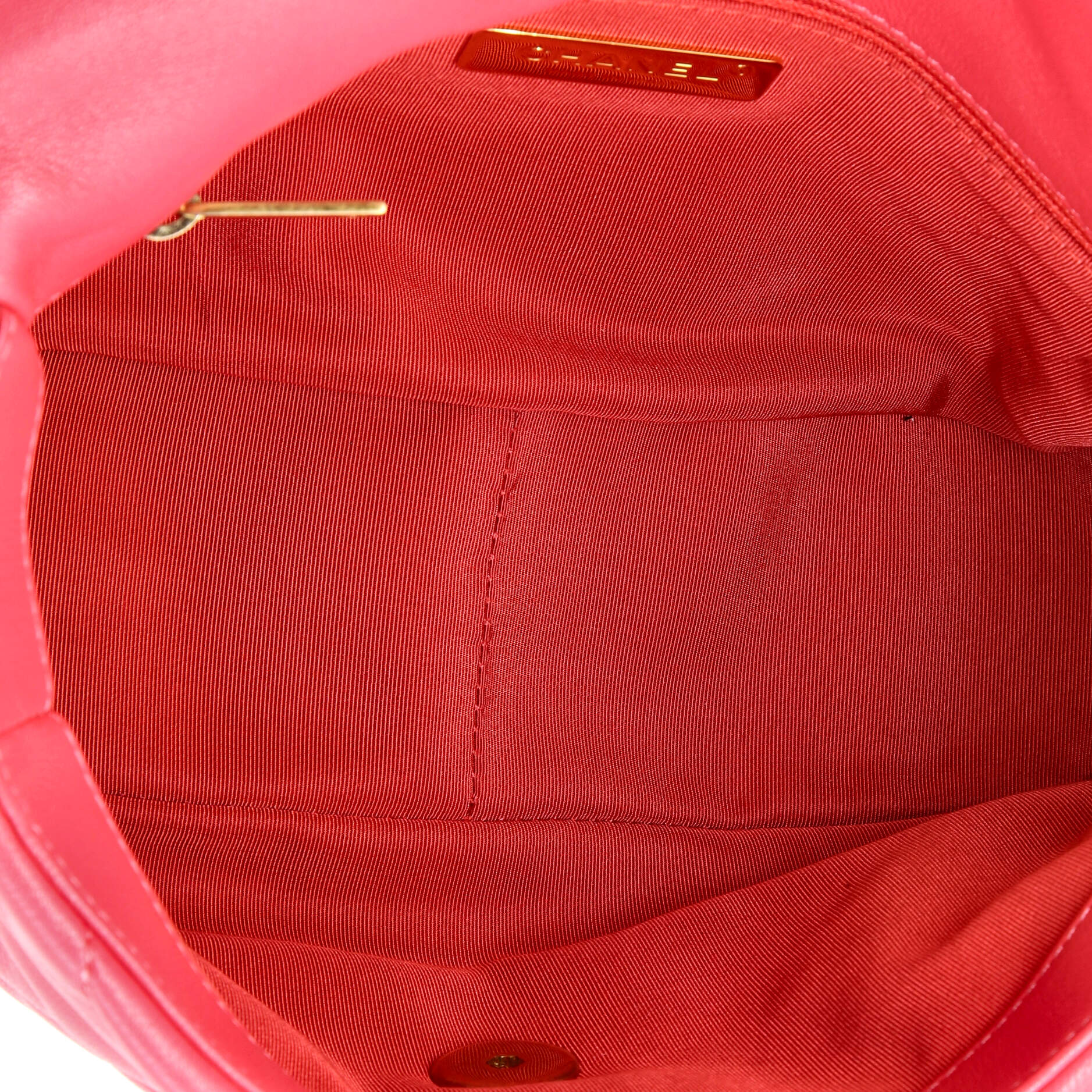 19 Flap Bag Quilted Leather Medium