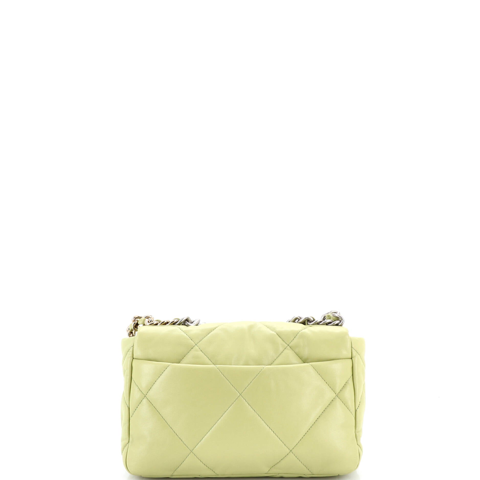 19 Flap Bag Quilted Leather Medium