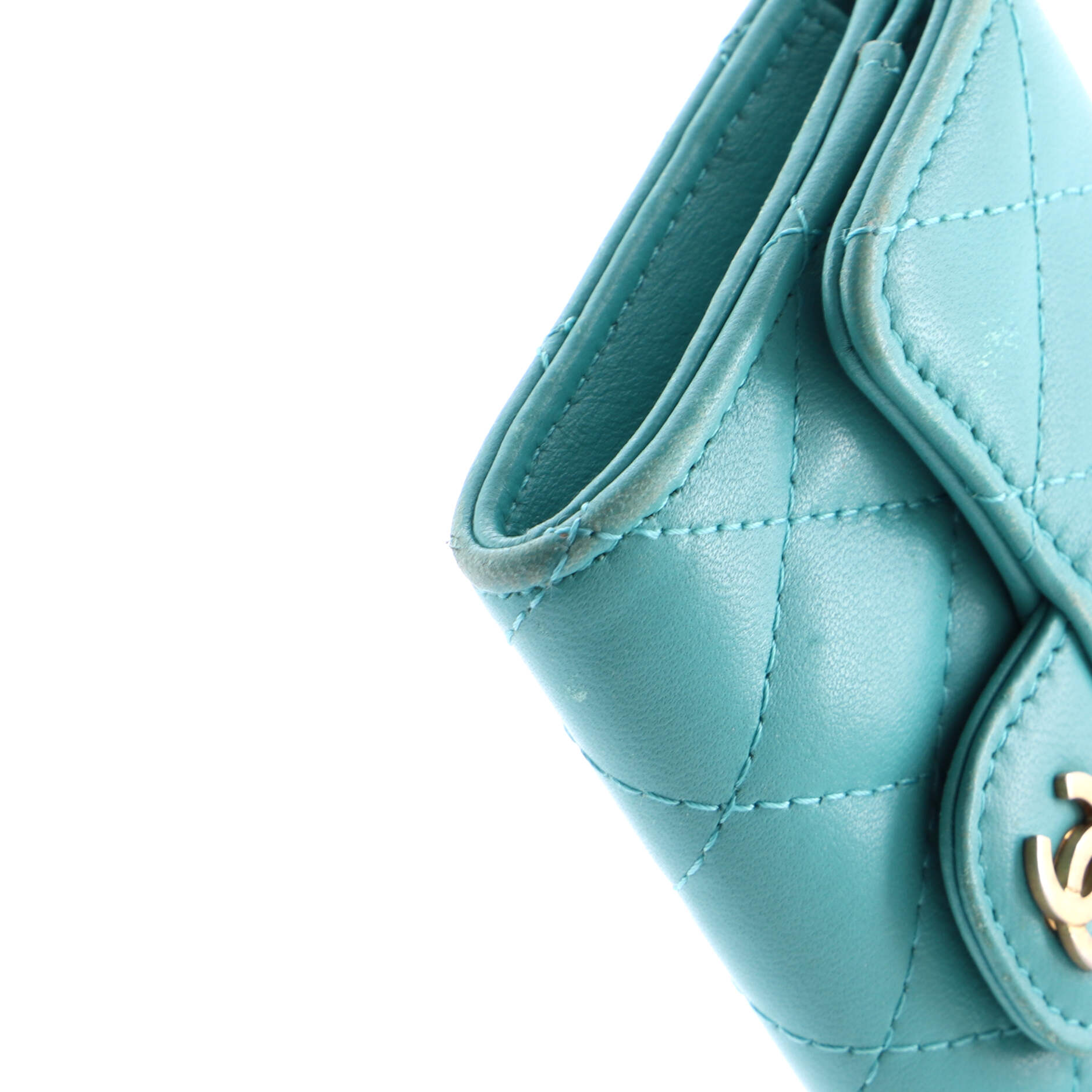Classic Flap Card Case Quilted Lambskin