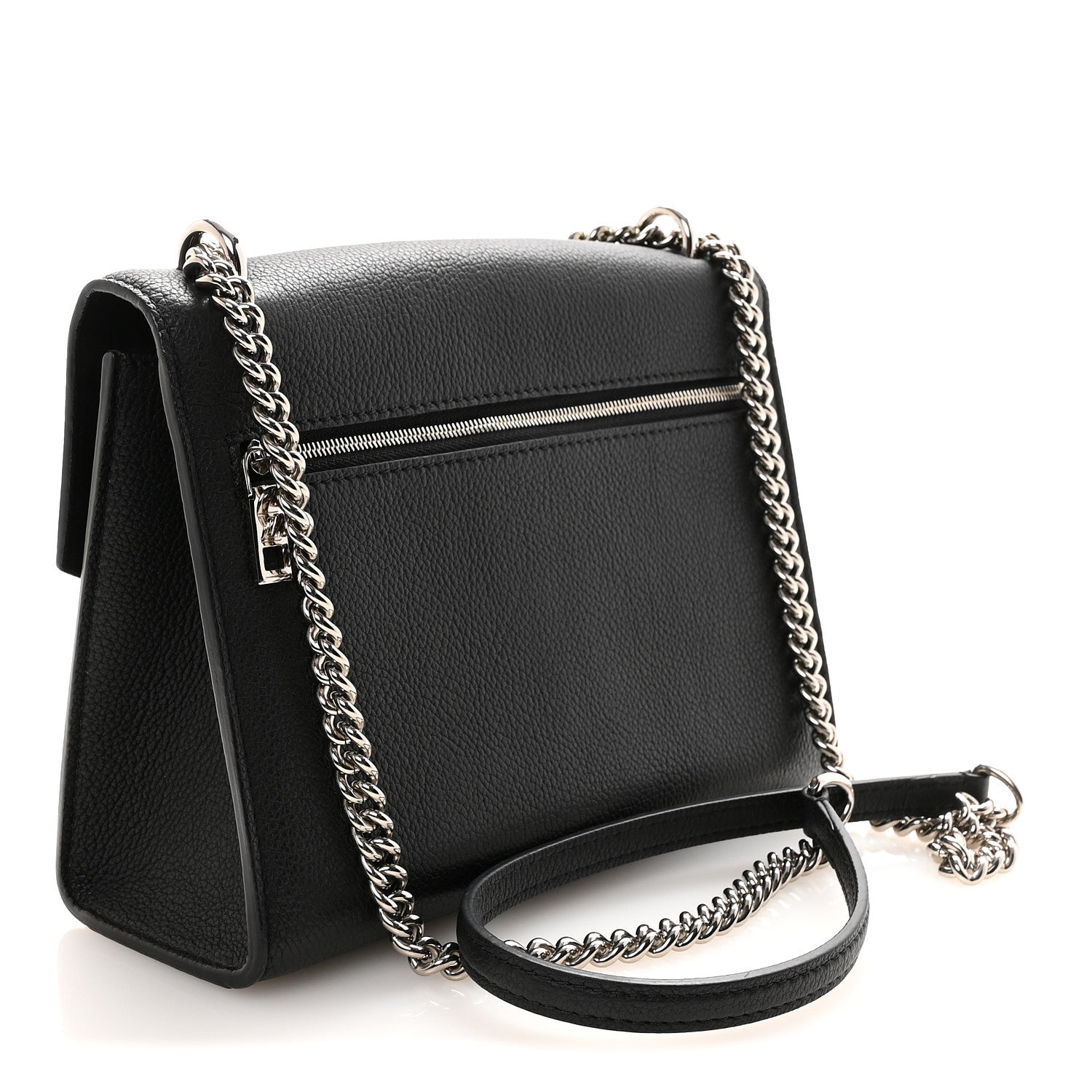 Soft Calfskin My Lockme Chain Bag BB Black