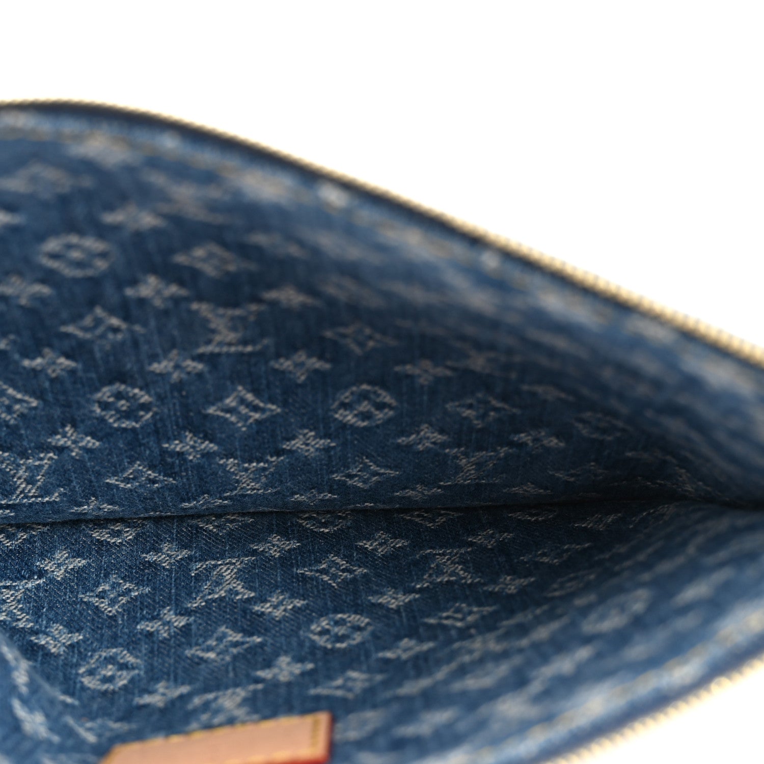 Denim Monogram Carryall MM Pochette Blue