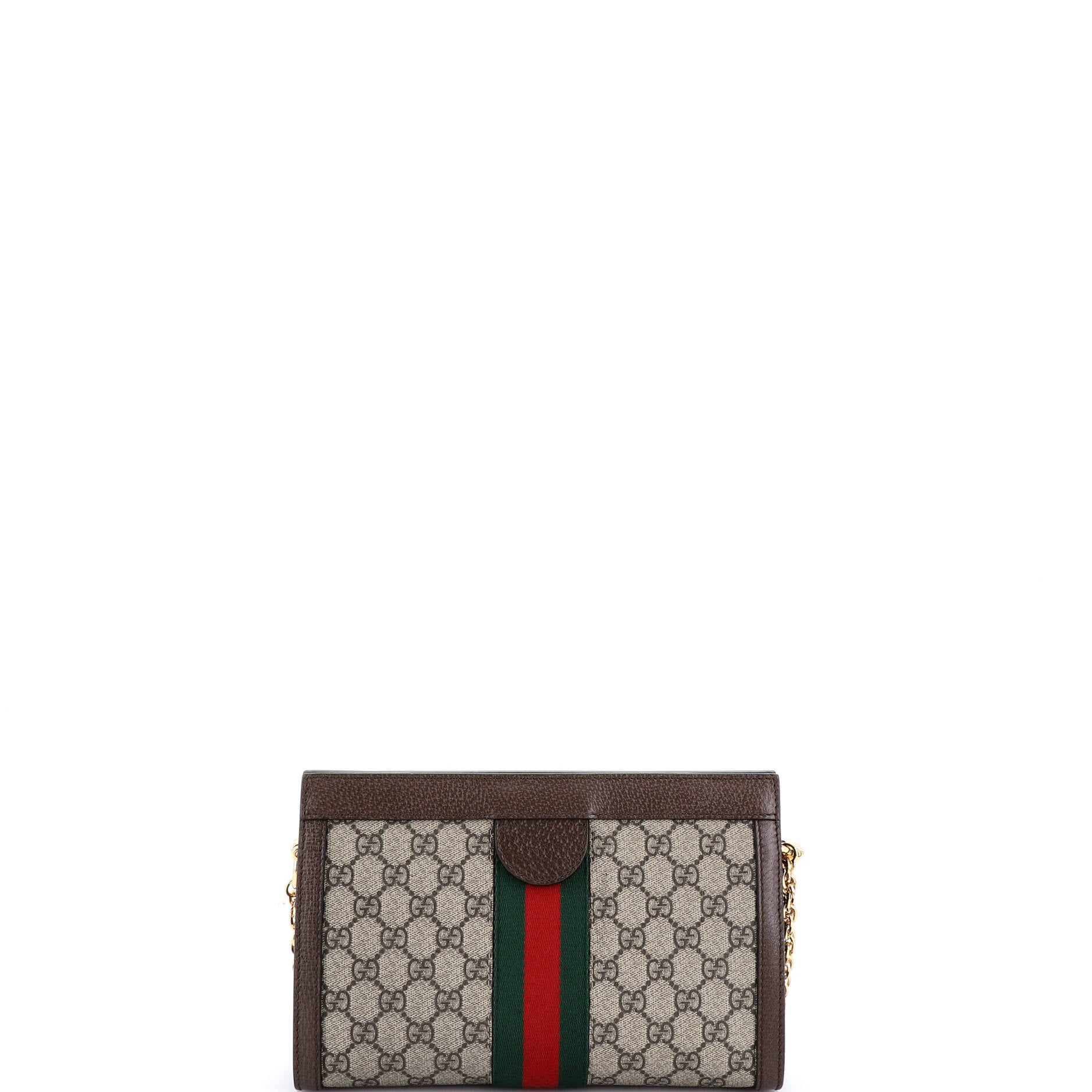 Ophidia Chain Shoulder Bag GG Coated Canvas Small