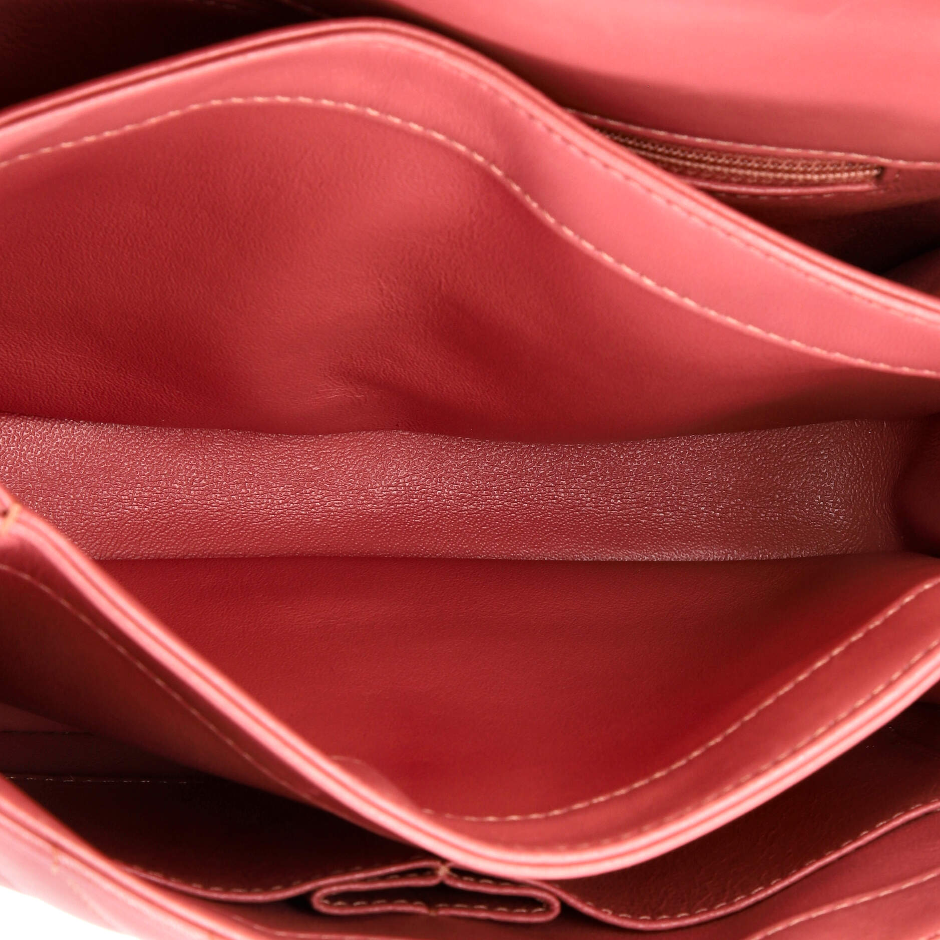 Trendy CC Top Handle Bag Chevron Lambskin Small