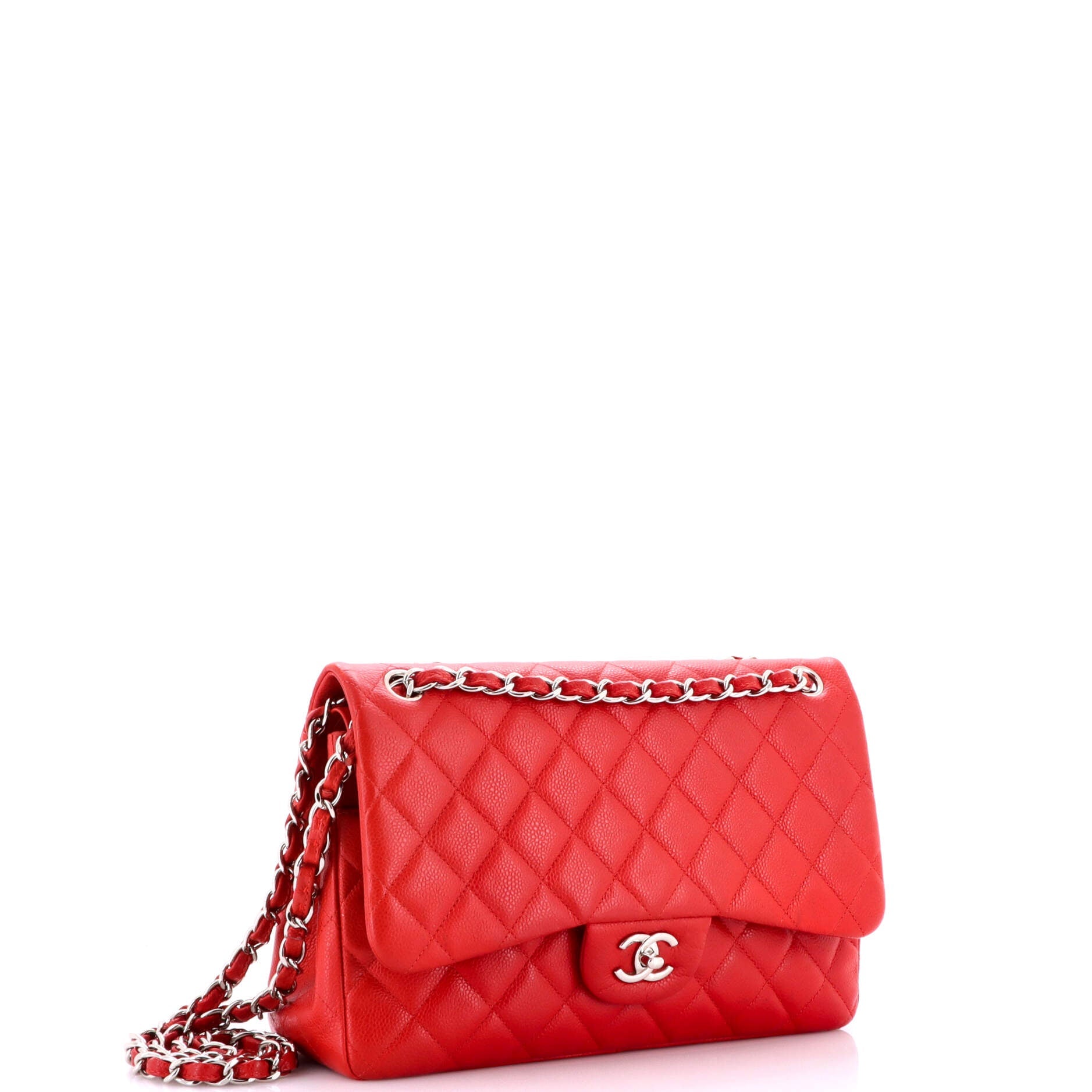 Classic Double Flap Bag Quilted Caviar Jumbo