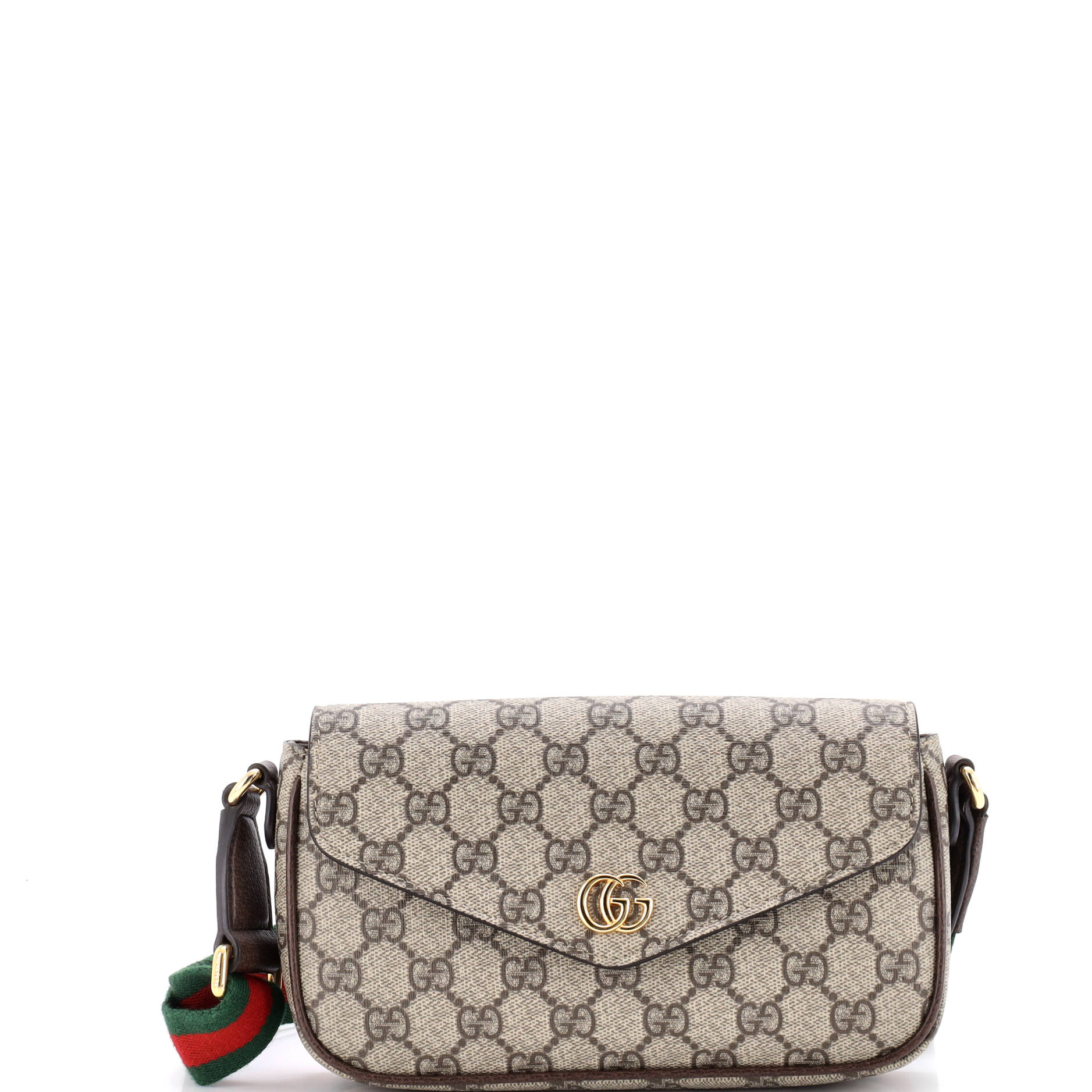 Ophidia Envelope Flap Shoulder Bag GG Coated Canvas Mini
