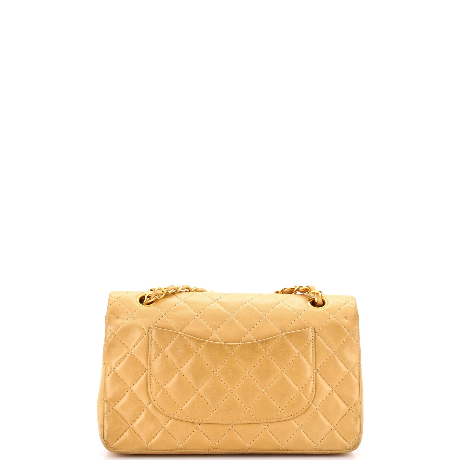 Vintage Classic Double Flap Bag Quilted Lambskin Medium