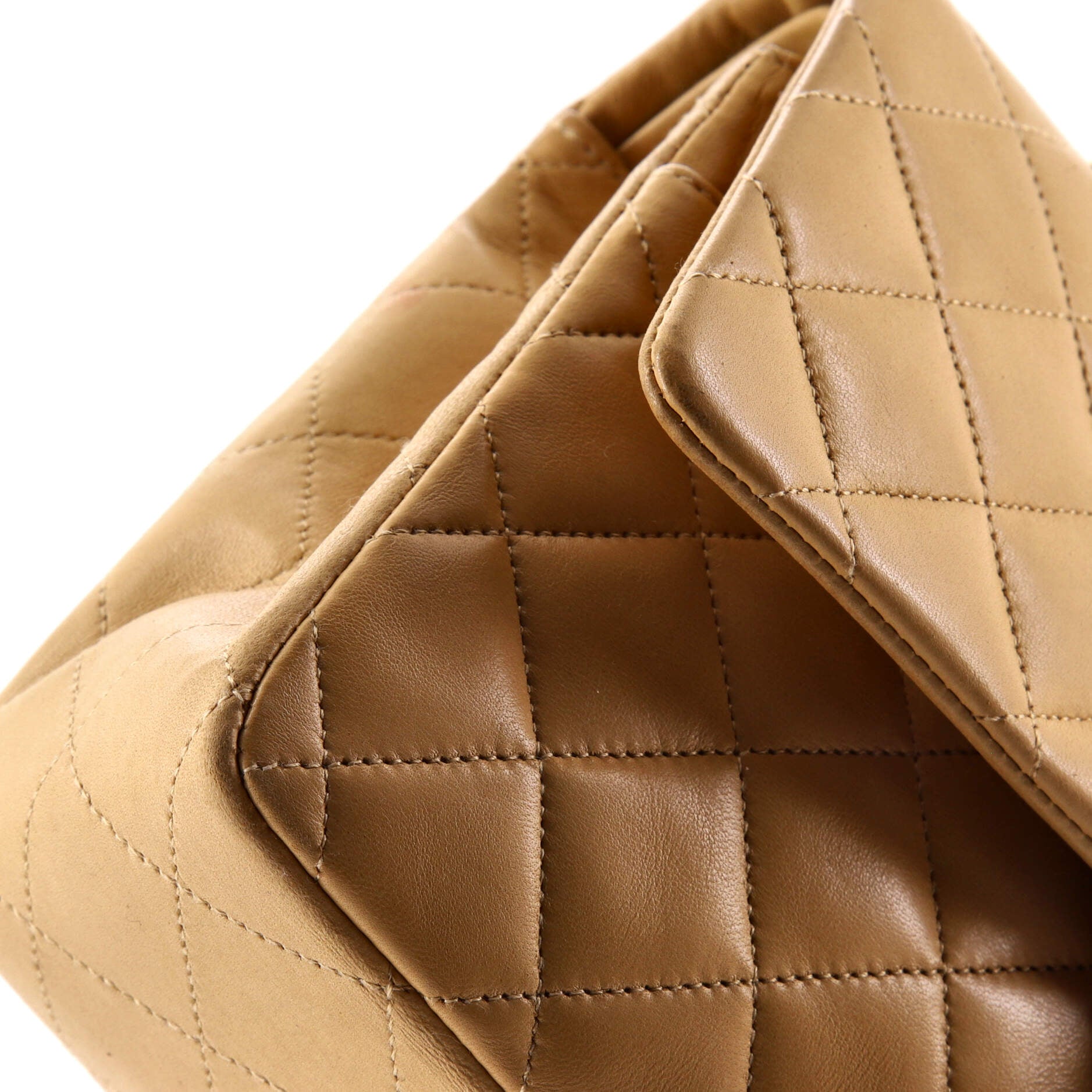Vintage Classic Double Flap Bag Quilted Lambskin Medium