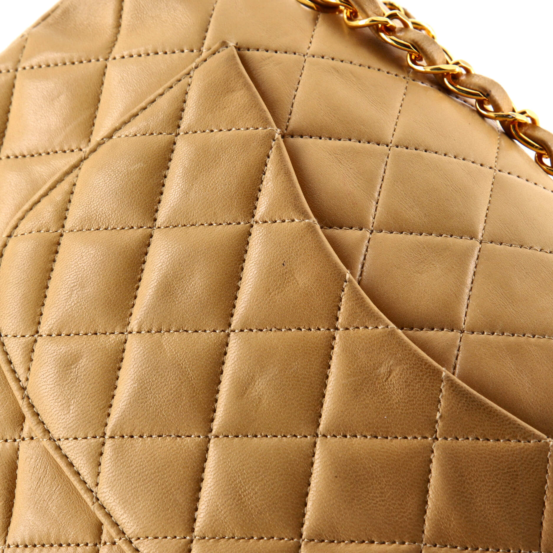 Vintage Classic Double Flap Bag Quilted Lambskin Medium