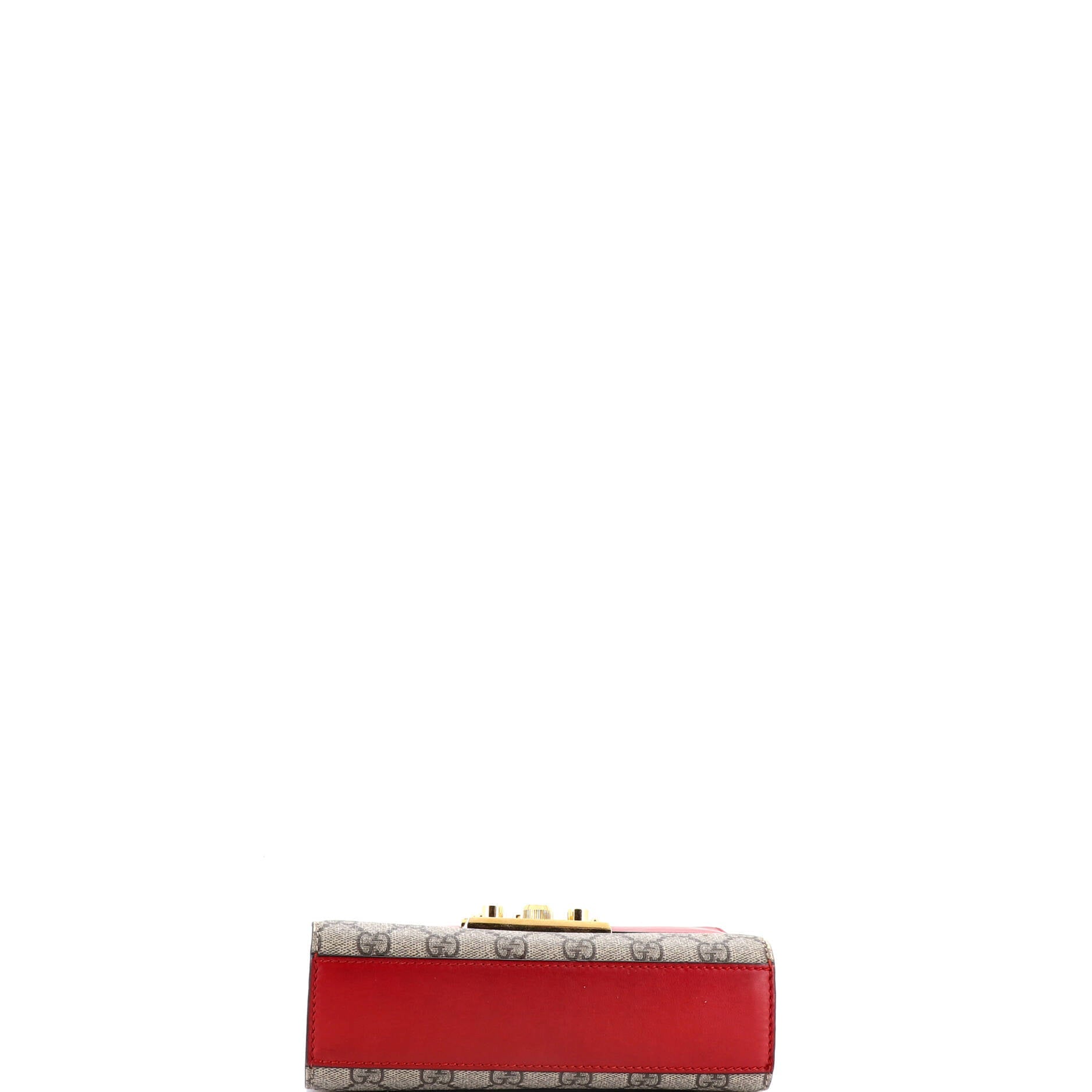 Padlock Shoulder Bag GG Coated Canvas and Leather Small
