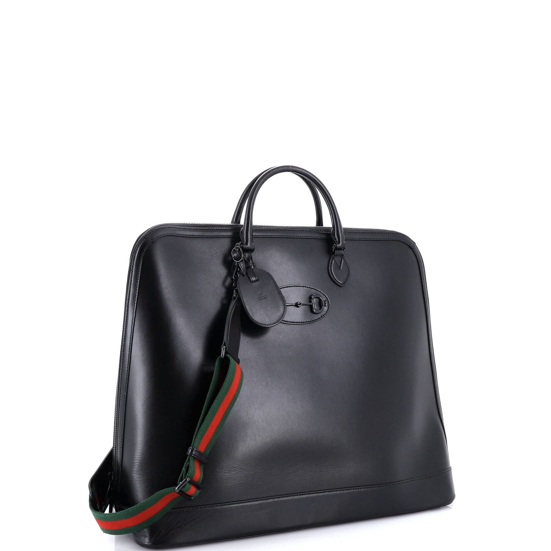 Horsebit 1955 Web Duffle Bag Leather Large