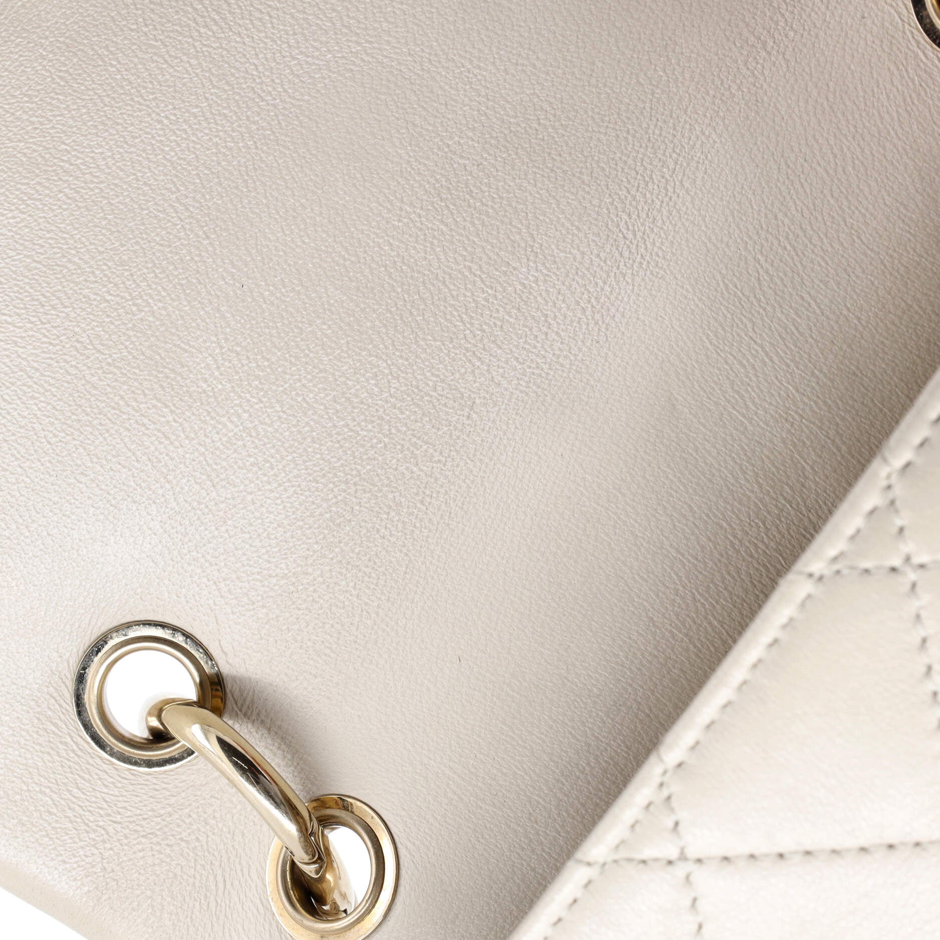 Twist Chain Enamel CC Flap Bag Quilted Lambskin Medium