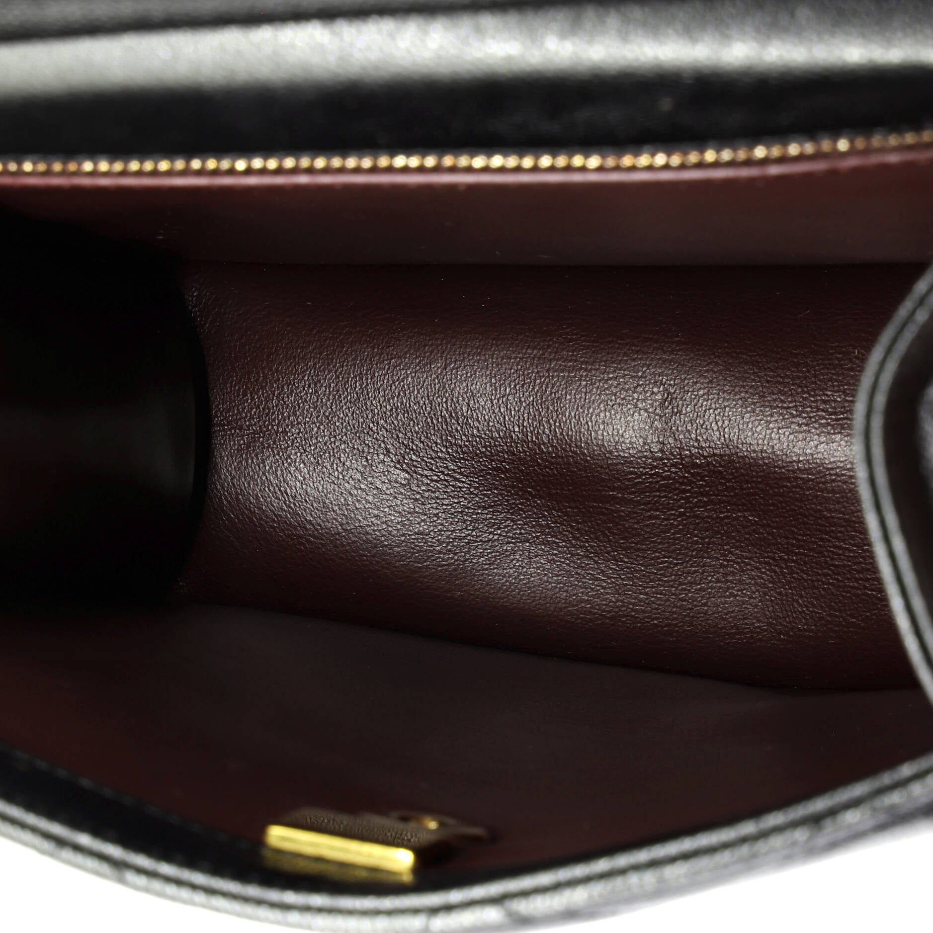 Top Chain CC Square Crossbody Quilted Caviar Small